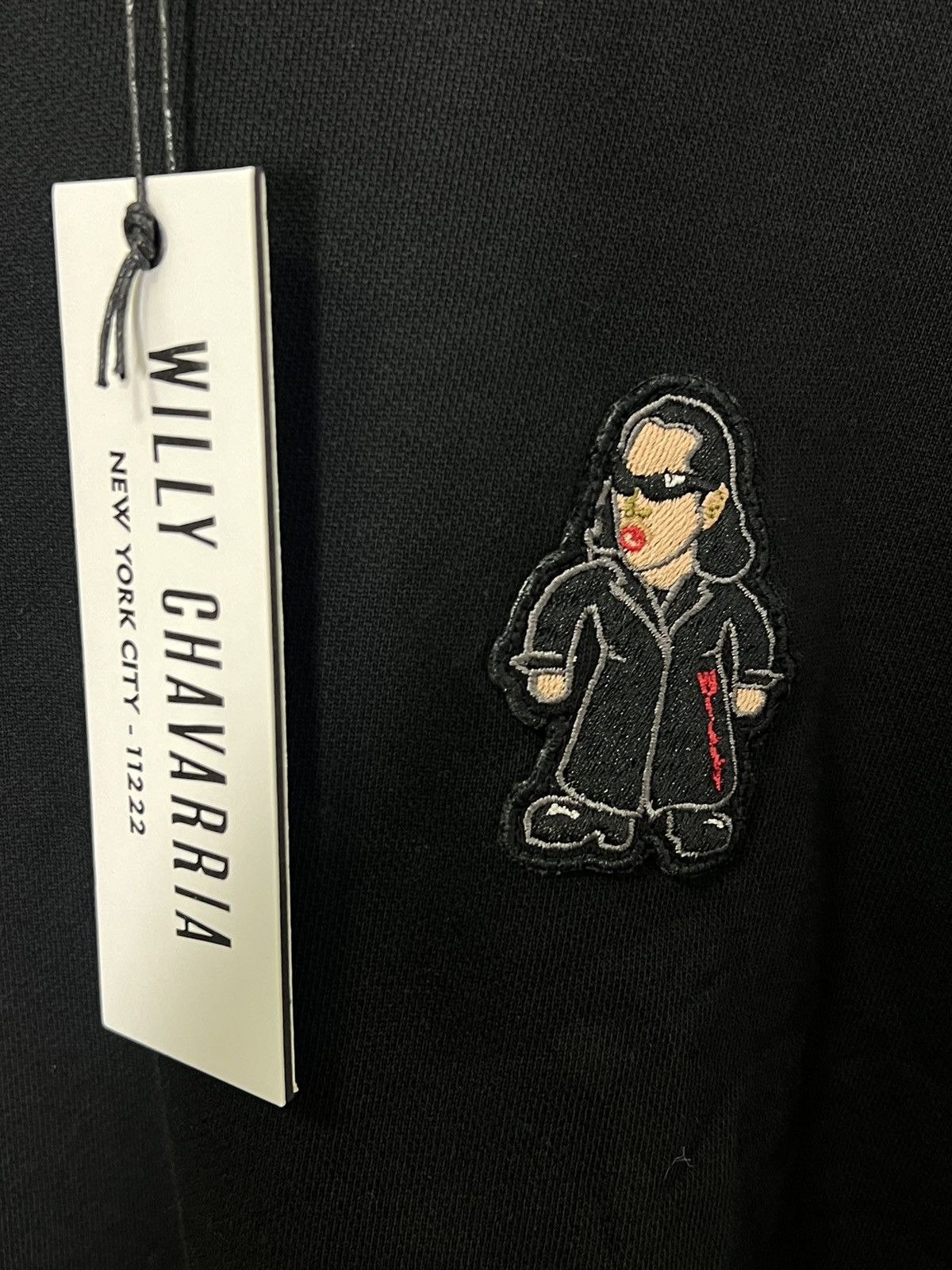 Designer × Japanese Brand × Willy Chavarria WILLY CHAVARRIA Bomber Crew in Solid Black Size US M / EU 48-50 / 2 - 4 Thumbnail