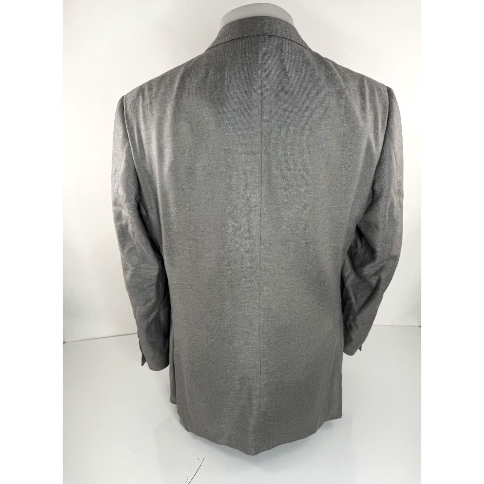 Ermenegildo Zegna ERMENEGILDO ZEGNA Blazer Jacket Men 42 Gray Cashmere Silk Blend EU 52 / US 42 Blazer Jacket Mens B2 Size 42R - 2 Thumbnail