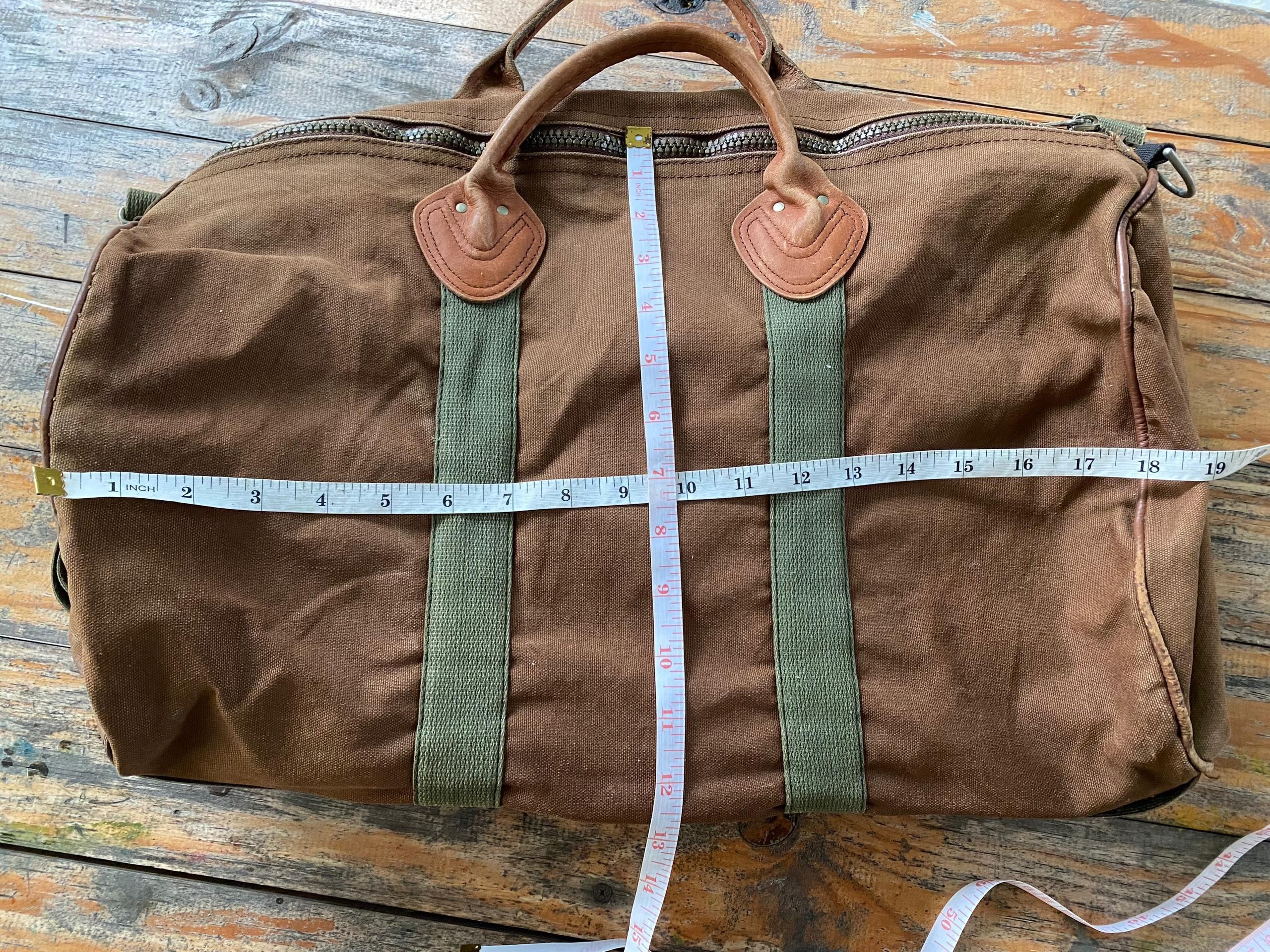L.L. Bean 🔥1970s L.L.BEAN Zipper Duffel Bag V Dark Brown Size ONE SIZE - 2 Thumbnail