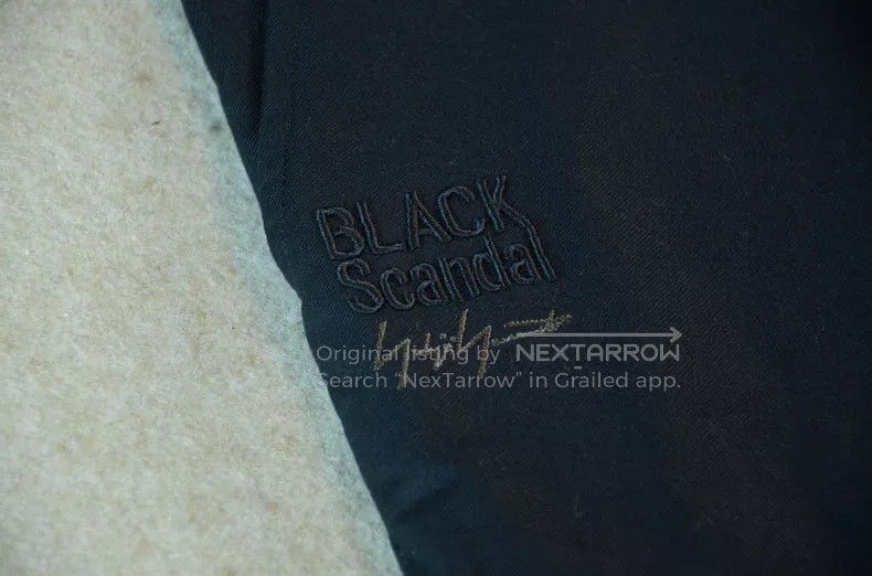 Other Yohji Yamamoto size 2 Black Scandal embroidered slacks pant Size US 28 / EU 44 - 4 Thumbnail