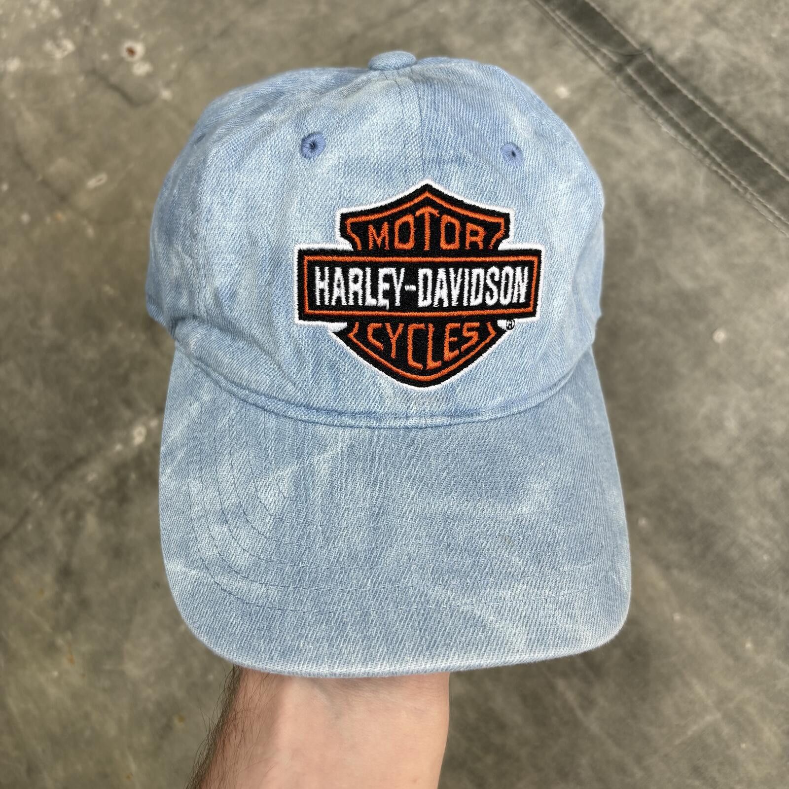 Harley Davidson Vintage Y2K Denim Harley Davidson Toad Suck Arkansas Hat Size ONE SIZE - 1 Thumbnail