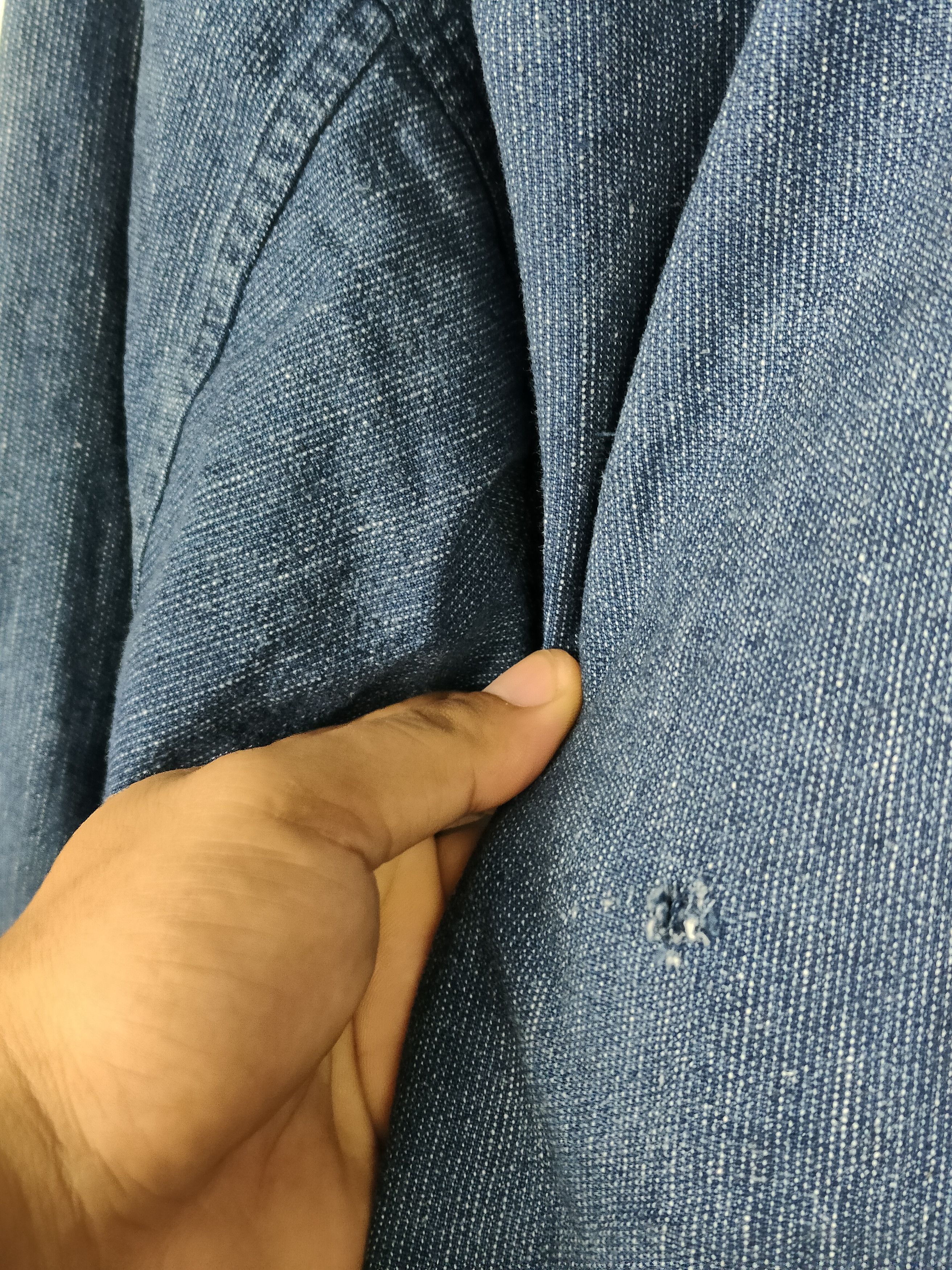 Issey Miyake Vintage Issey Miyake Oversized Denim Button Shirt Size US M / EU 48-50 / 2 - 7 Thumbnail