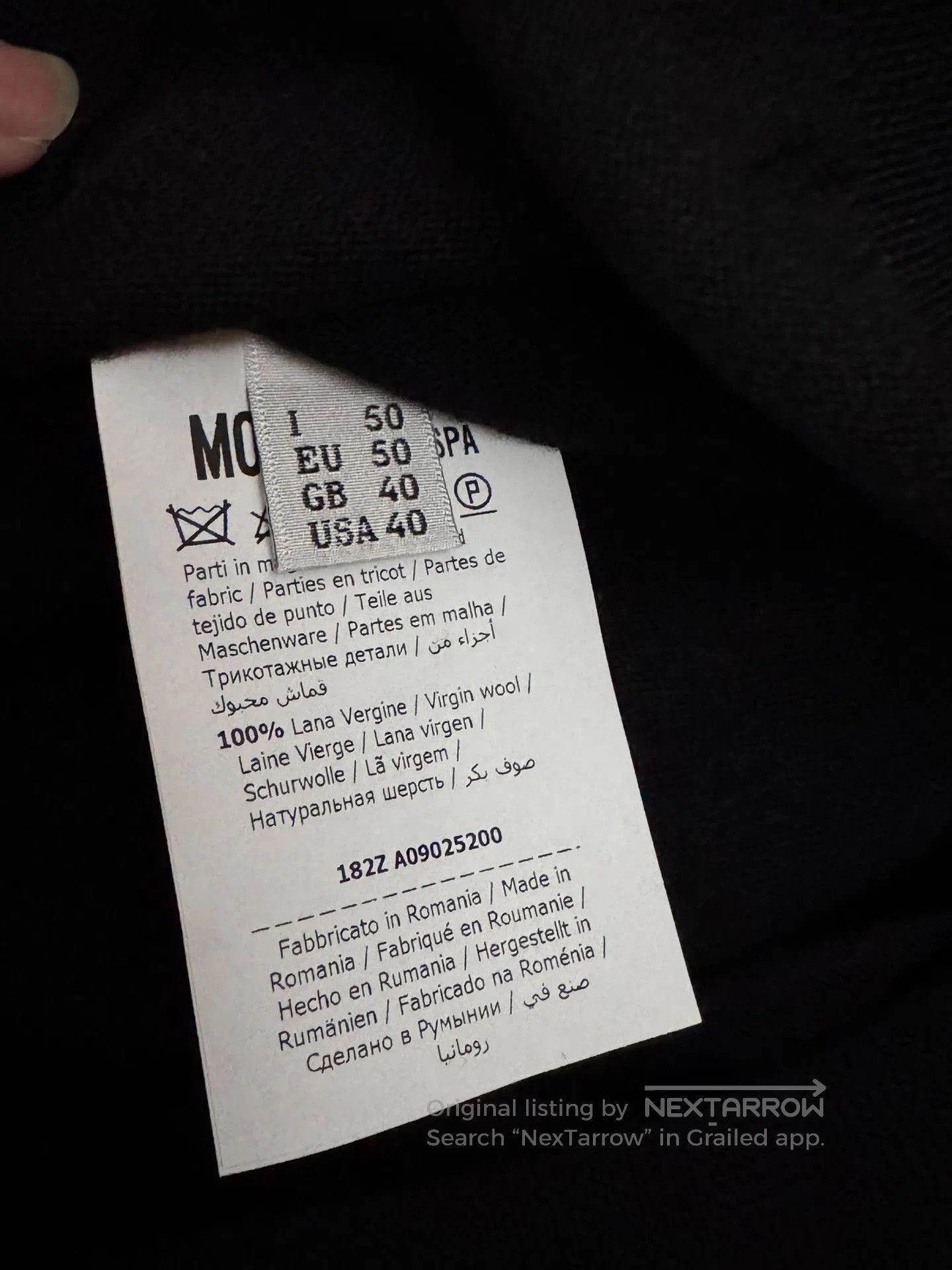 Moschino MOSCHINO Bear Logo Solid Crewneck Sweater. Size US M / EU 48-50 / 2 - 4 Thumbnail