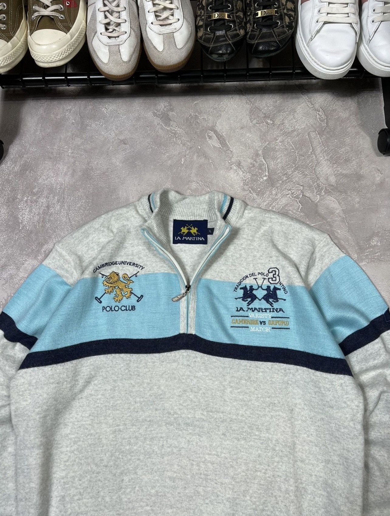 Japanese Brand × Vintage Vintage La Martina Polo Ralph Style Y2k Wool sweater Size US L / EU 52-54 / 3 - 3 Thumbnail