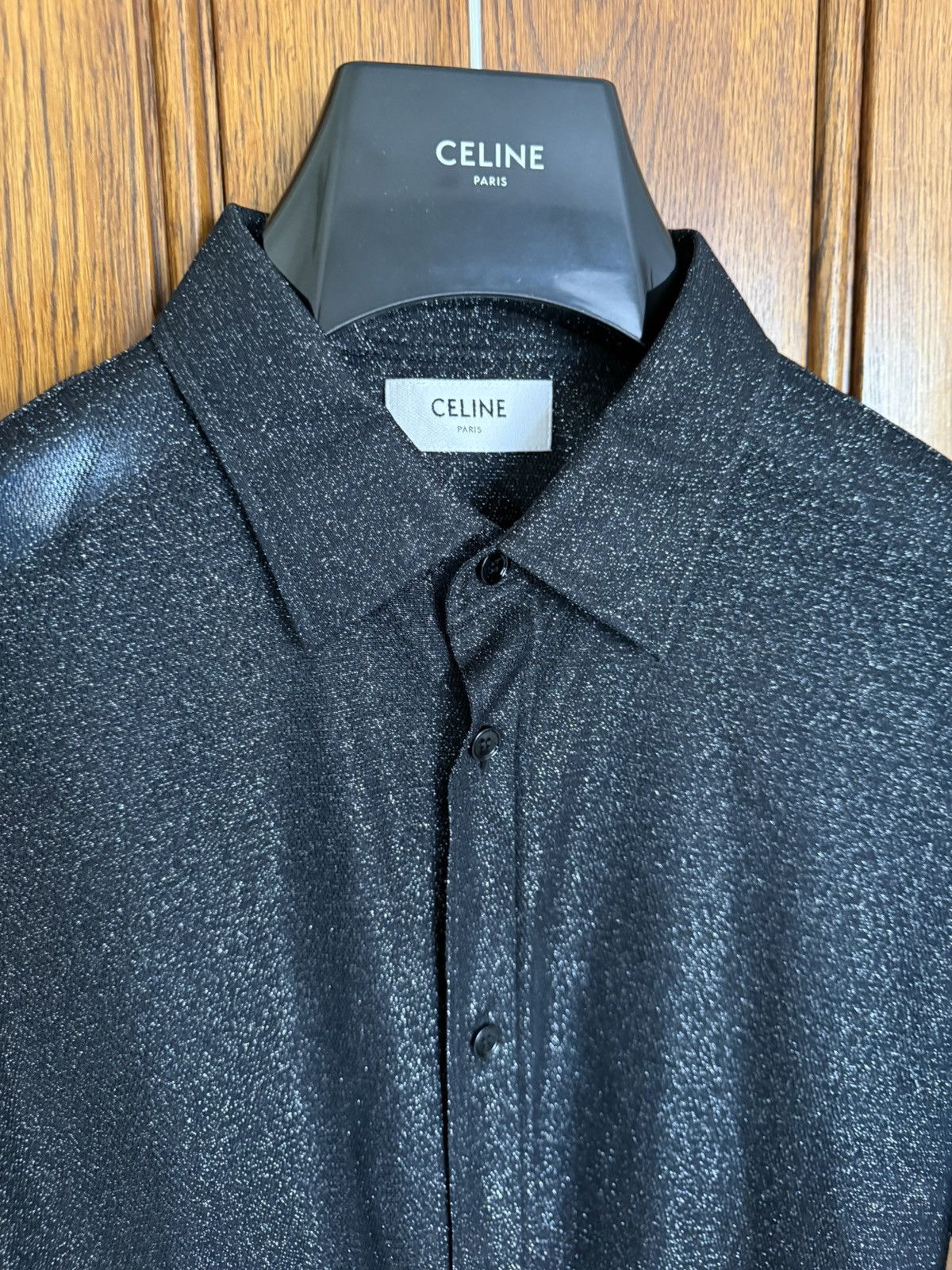 Celine $1.2k Celine Loose Carnaby shirt in lurex mesh Hedi 38 M Size US M / EU 48-50 / 2 - 12 Thumbnail