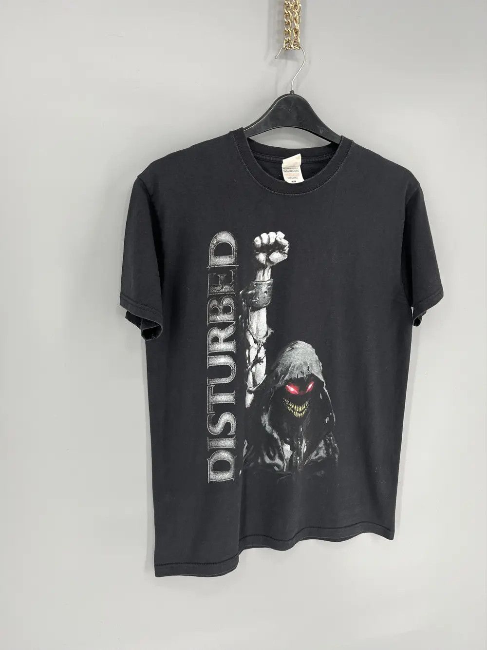 Band Tees Vintage Y2K Disturbed Metal Band Grunge Faded Double Sided Size US M / EU 48-50 / 2 - 2 Thumbnail