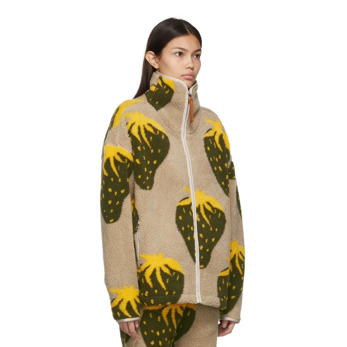 JW Anderson Strawberry Fleece Jacket Size L / US 10 / IT 46 - 2 Thumbnail