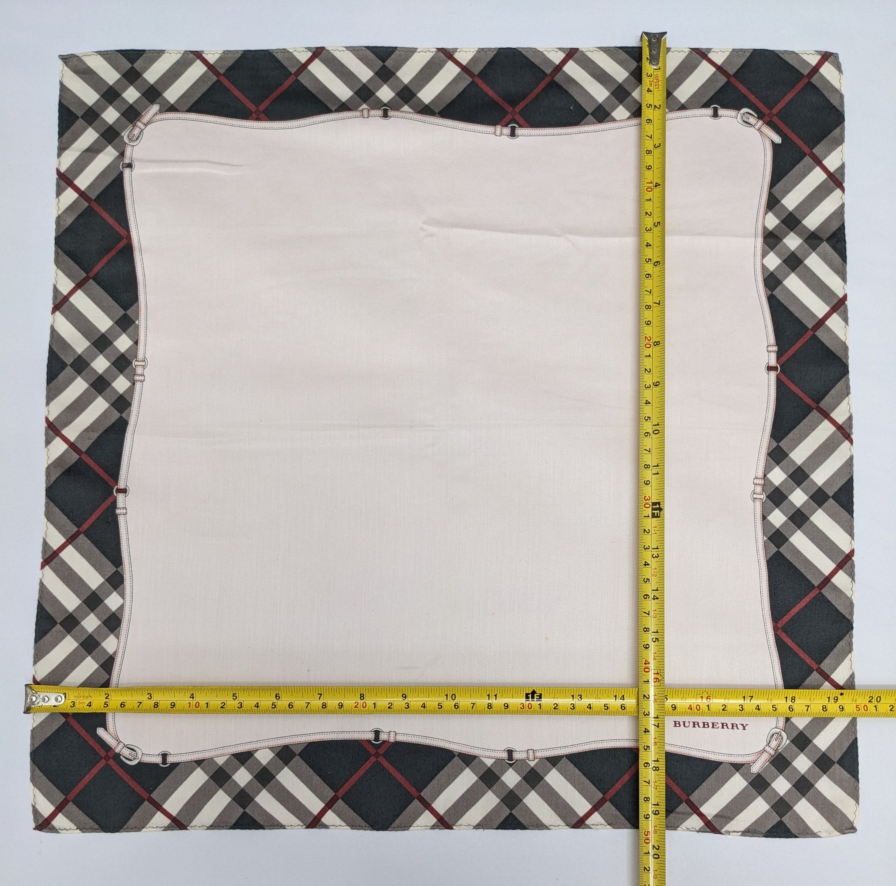 Burberry Burberry Handkerchief Nova Check Border Equestrian Belt Size ONE SIZE - 4 Thumbnail