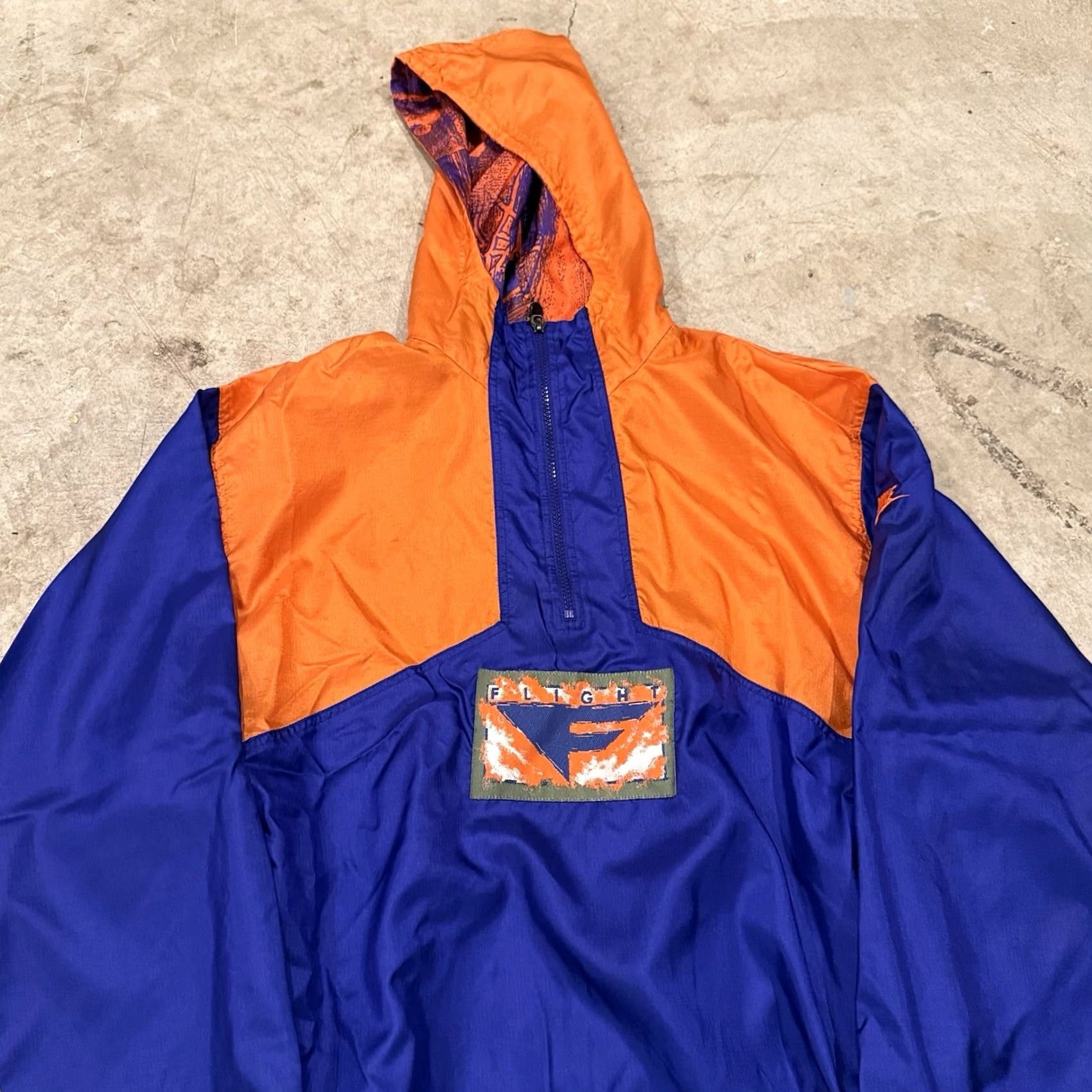 Nike VINTAGE Nike Air Flight windbreaker Jacket Men L Orange 90s Windbreaker Nike Air Flight 90s Mens L Orange Size US L / EU 52-54 / 3 - 5 Thumbnail