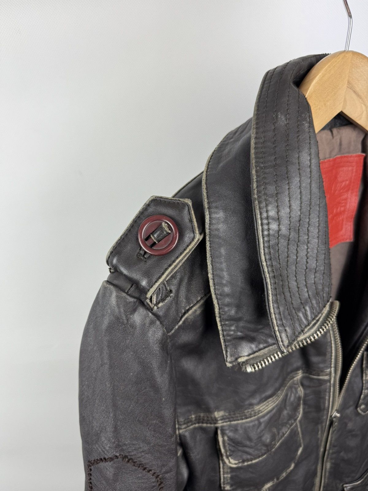 Superdry Superdry Japan Men’s Leather Multipocket Jacket Size S Size US S / EU 44-46 / 1 - 24 Thumbnail