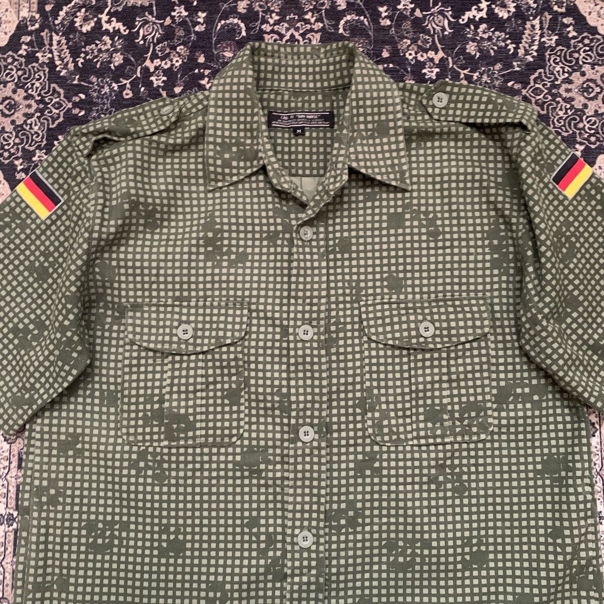 Vintage Vintage German Military Army Desert Night Camo Field Shirts Size US L / EU 52-54 / 3 - 2 Thumbnail