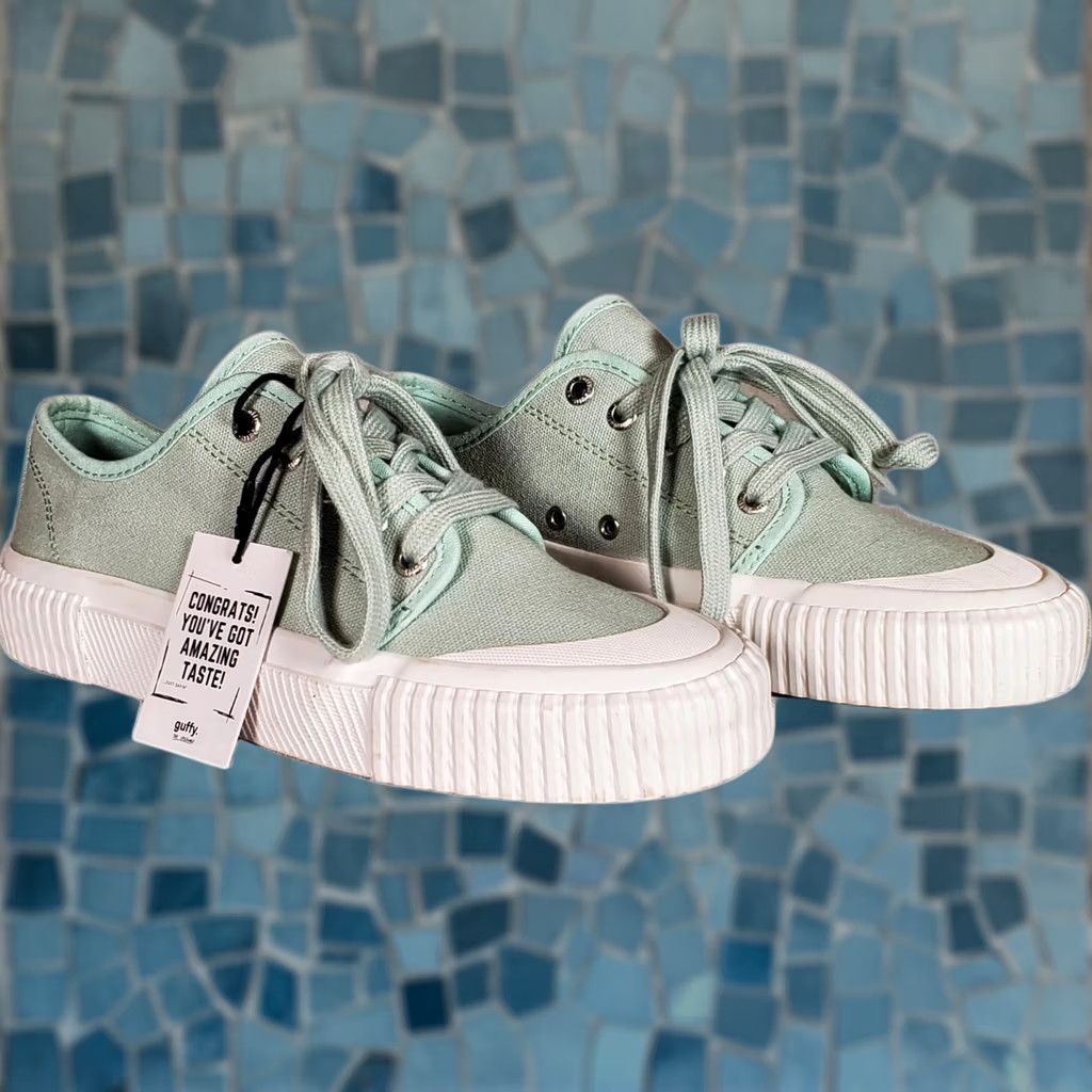 Olive Guffy The Spicewood Sneakers Shoes Low Top Canvas Lace Up Olive Green Women US 9.5 New Size L / US 10 / IT 46 - 1 Thumbnail