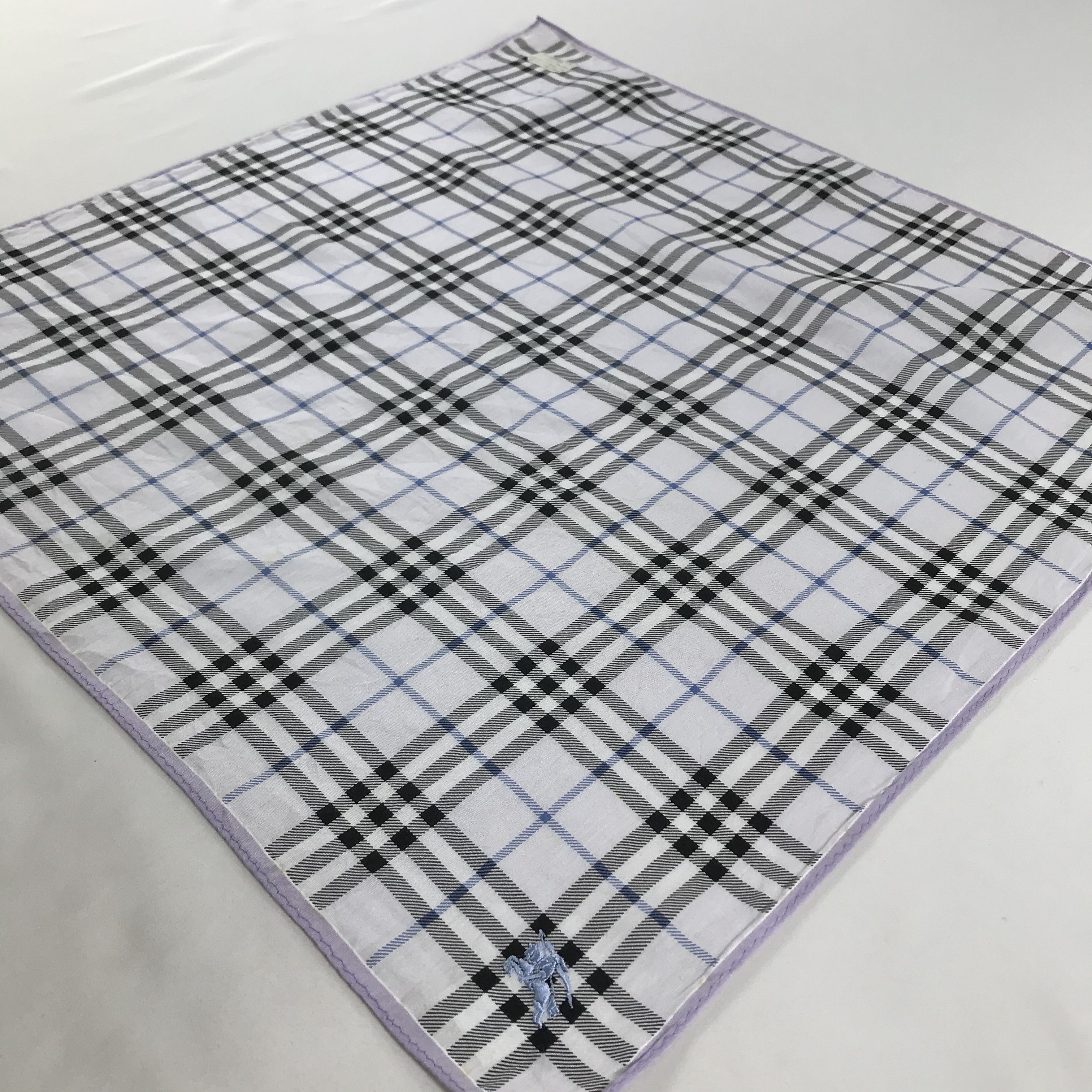 Burberry × Vintage Burberry Bandana / Handkerchief / Neckerchief - S1575 Size ONE SIZE - 2 Thumbnail
