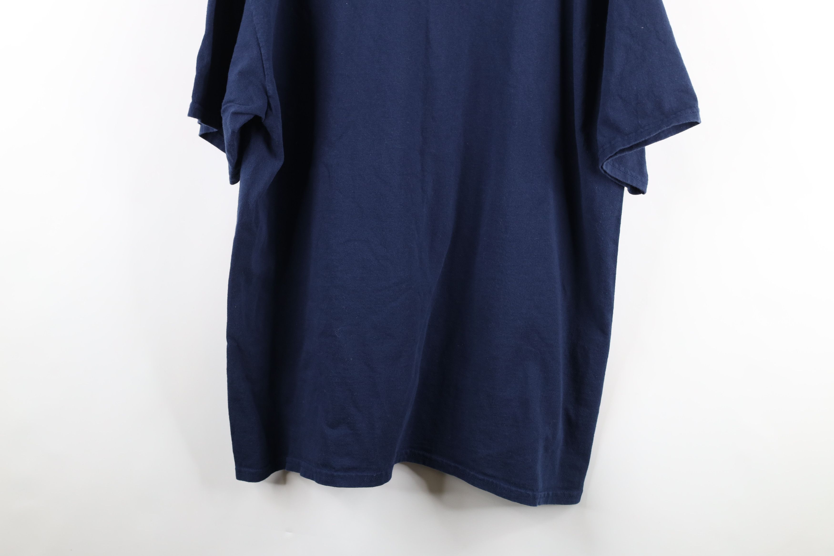 Vintage Vintage 90s Streetwear Short Sleeve T-Shirt Blue Cotton Size US XXL / EU 58 / 5 - 7 Thumbnail