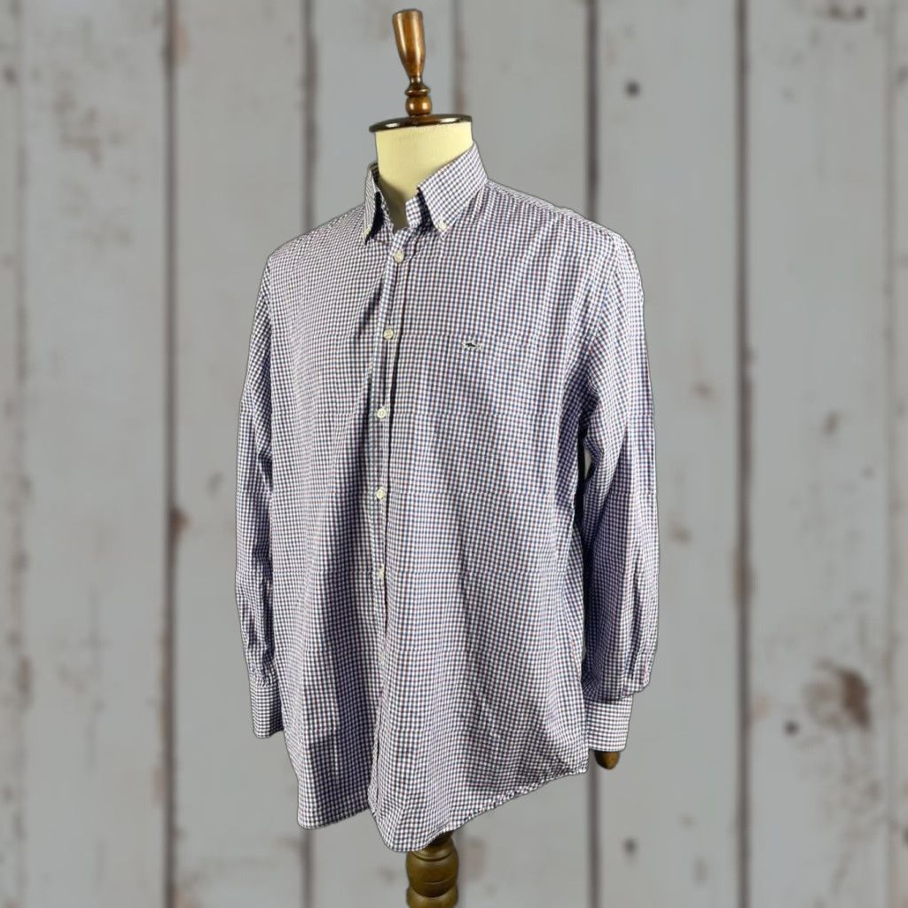 Paul & Shark Paul & Shark Mens Button-Down Shirt Size 44 Multicolor Gingham Check Long Sleeve Size US XXL / EU 58 / 5 - 1 Thumbnail