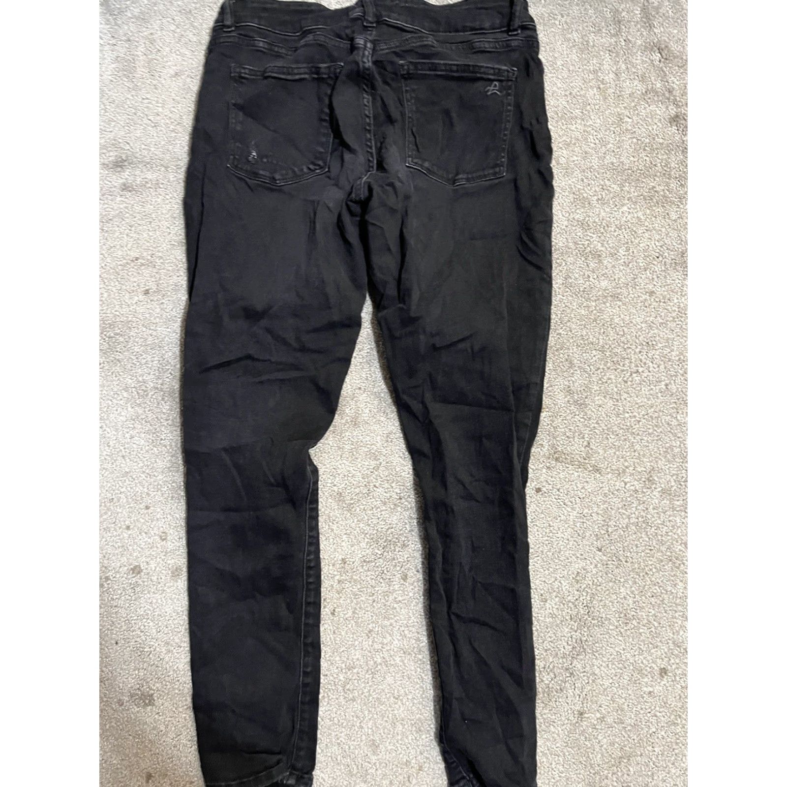 DL1961 DL1961 EMMA Power Legging Jeans Womens 28 Black Dark Wash Comfort Stretch Denim Jegging Slim 5-Pocket Logo City USA Girls Womens Size 28" / US 6 / IT 42 - 3 Thumbnail