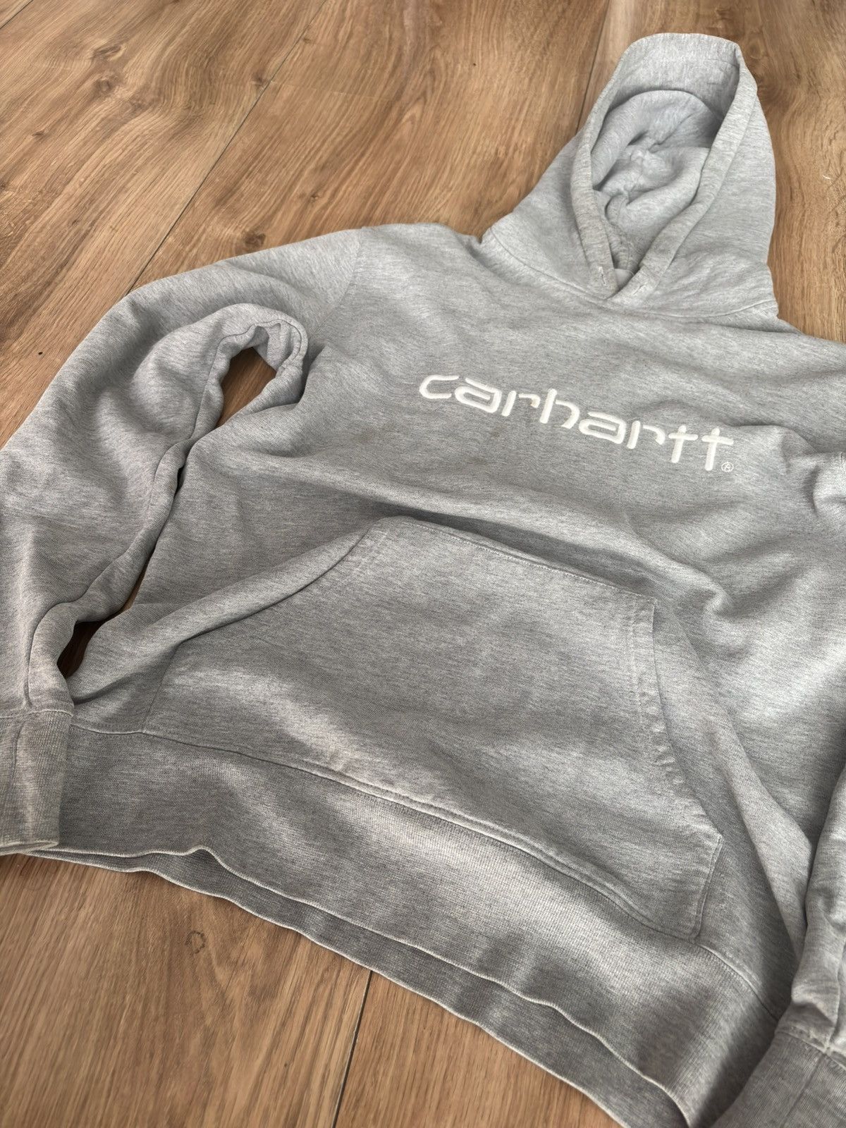 Carhartt Carhartt WIP Grey Logo Hoodie Pullover Sweatshirt Size US S / EU 44-46 / 1 - 3 Thumbnail