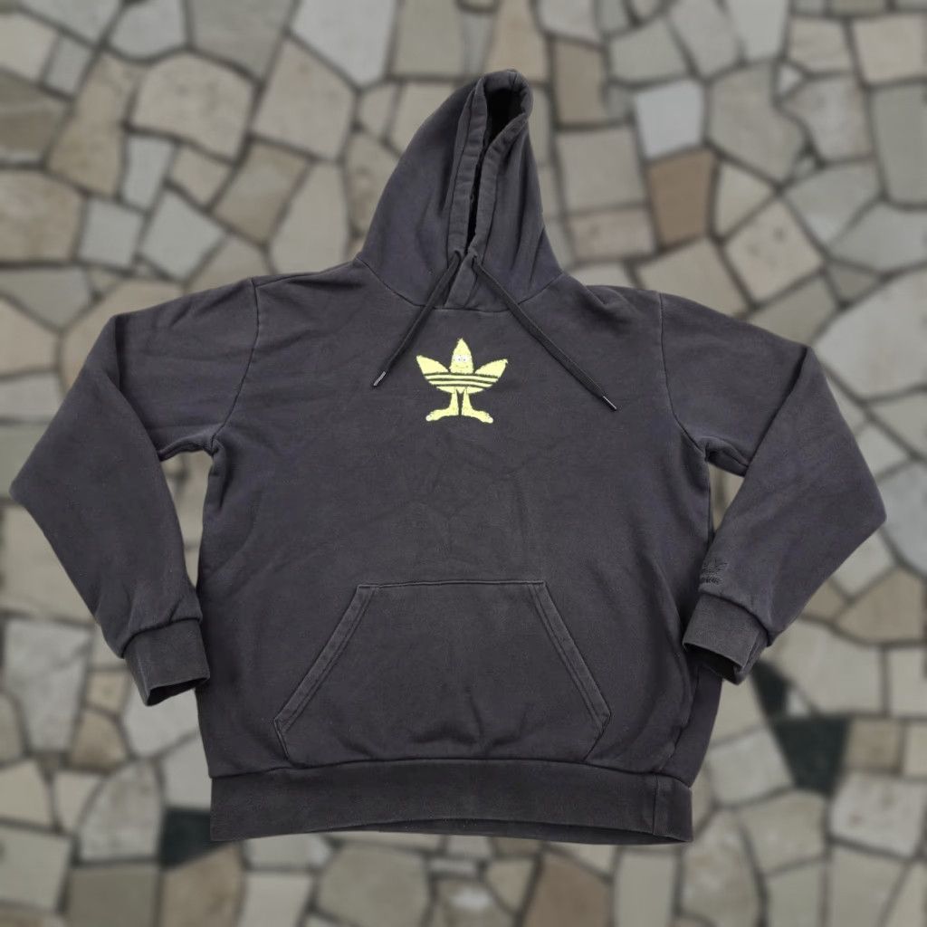 Adidas VINTAGE? No. Adidas Hoodie Mens Medium Black Trefoil Monster Pullover Sweatshirt Sweater Size US M / EU 48-50 / 2 - 1 Thumbnail