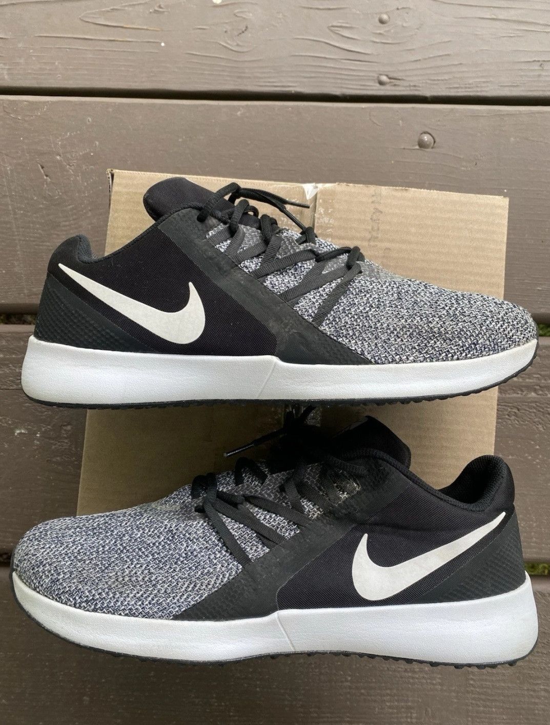 Nike Nike Varsity Complete Black Running Shoes Sneakers Size 14W Size US 12 / IT 42 - 3 Thumbnail