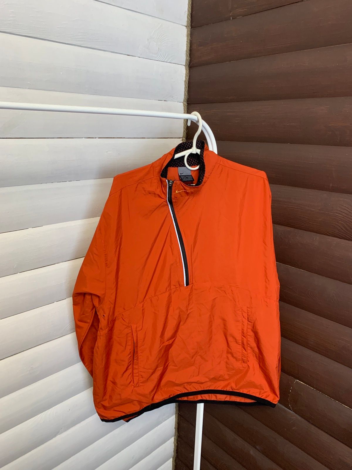 Pre-owned Nike X Vintage Nike Vintage Anorak Jacket 90's Nylon In Orange