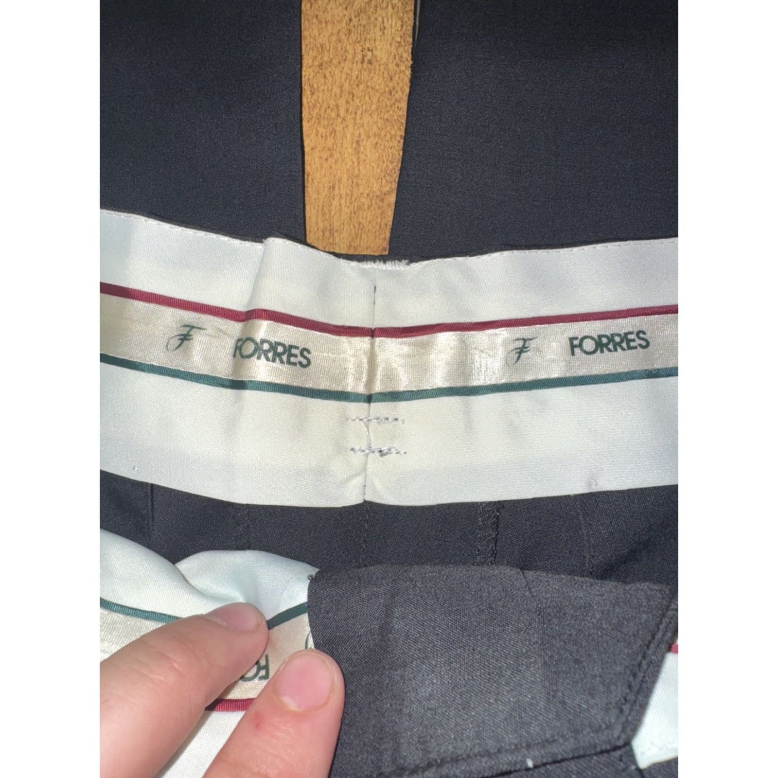 Vintage Forres Dress Pants Pants Black 32x30 Men Regular 32 Inseam Dress Slacks Trouser Slacks Forres Black 32 Mens Size US 32 / EU 48 - 3 Thumbnail