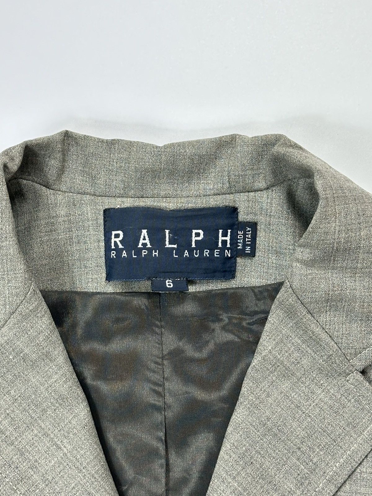 Polo Ralph Lauren Polo Ralph Lauren Wool Blazer Men’s Gray Made In Italy Size 46R - 8 Thumbnail