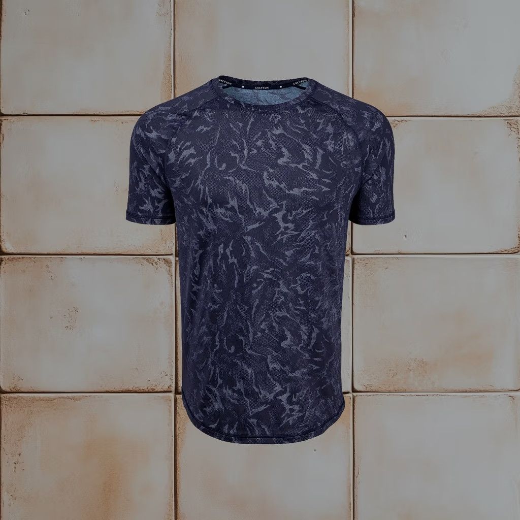 Greyson Kennebec Midas Wolf Camo T-Shirt Sport Gym Short Sleeve 1XL Mens 8 in Gray, Men's