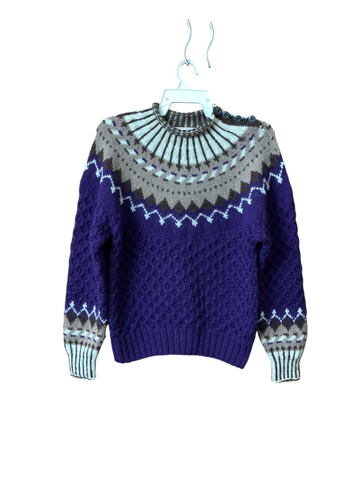 Vintage Multicolour wool knitwear Size US M / EU 48-50 / 2 - 1 Thumbnail