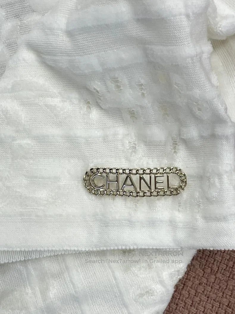 Chanel Chanel 21C White CC Logo Short Sleeve T. Size US M / EU 48-50 / 2 - 3 Thumbnail