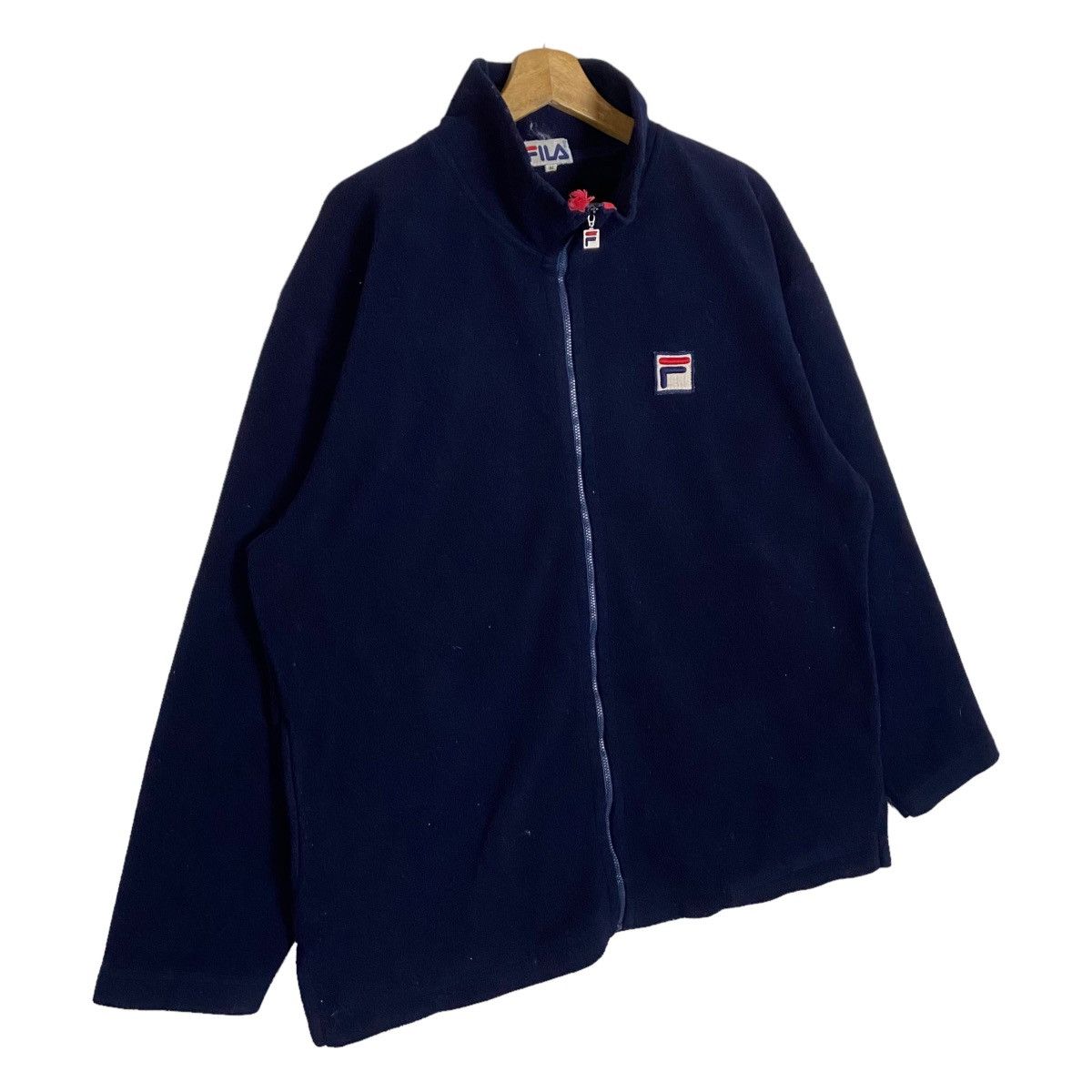 Fila × Vintage Vintage Fila Full Zipper Big Logo Spell Out Sweater Light Size US M / EU 48-50 / 2 - 6 Thumbnail
