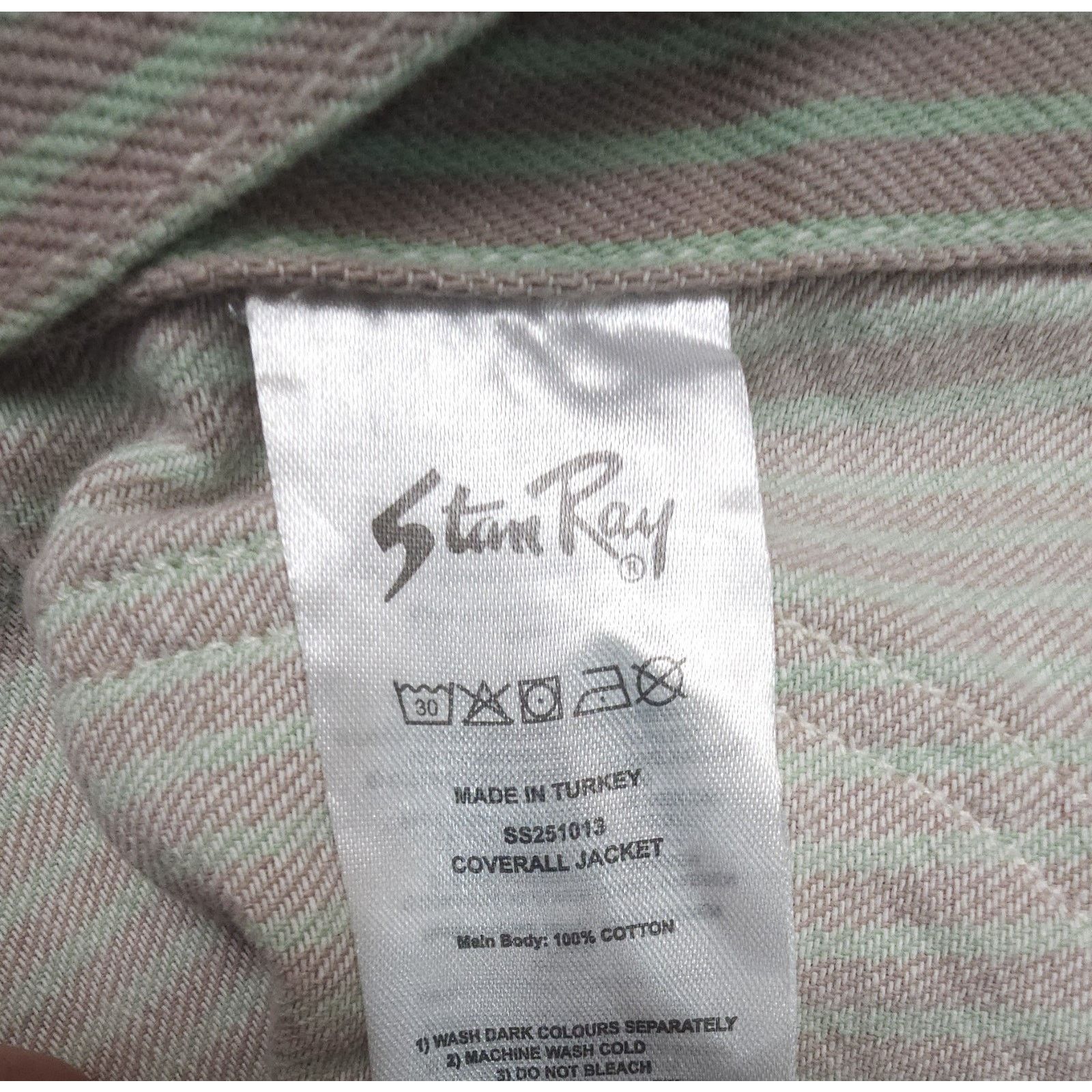 Stan Ray STAN RAY Shop Coverall acket Hickory Stripe USA Cotton XS Size US XS / EU 42 / 0 - 9 Thumbnail