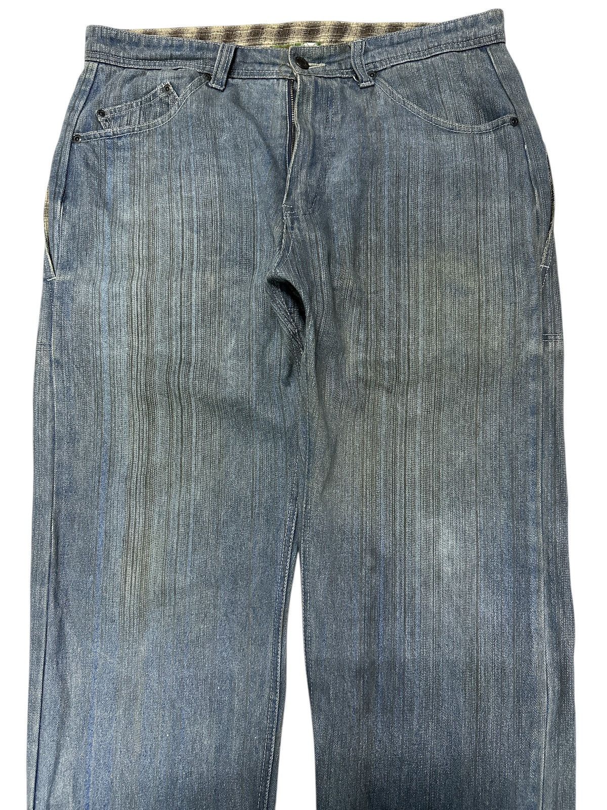 Kapital Blue Stripe Indigo Multipocket Baggy Denim Flip The scrips. Size US 36 / EU 52 - 5 Thumbnail