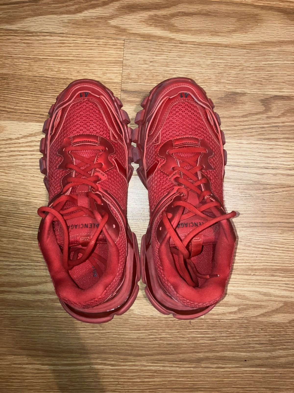 Balenciaga Balenciaga Track 3 Red Size US 8 / EU 41 - 3 Thumbnail