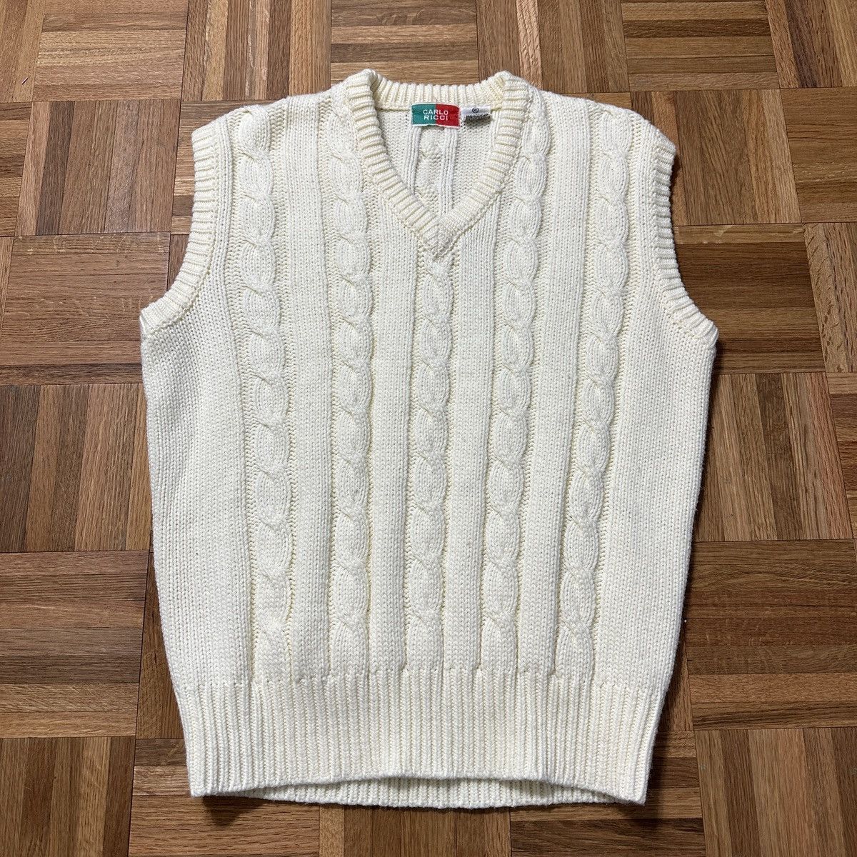 Vintage Vintage Carlo Ricci sweater vest Size US XL / EU 56 / 4 - 1 Thumbnail