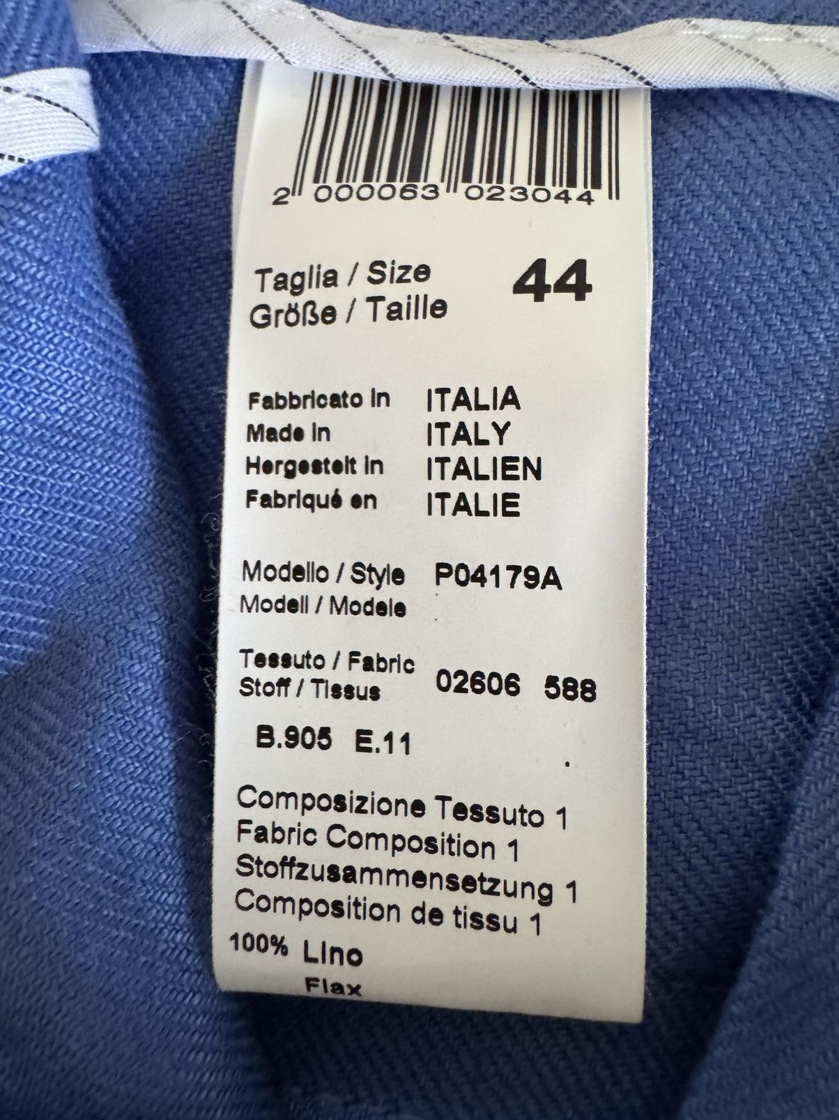 Peserico PESERICO Women Blue 100% Linen Pants 8/44 NWT Size 30" / US 8 / IT 44 - 6 Thumbnail