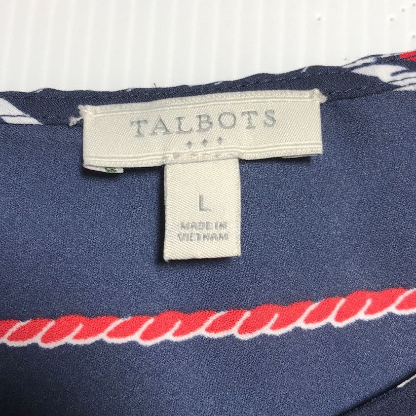 Other Talbots Striped Scoop Neck Sleeveless Camisole Blouse L Size L / US 10 / IT 46 - 3 Thumbnail