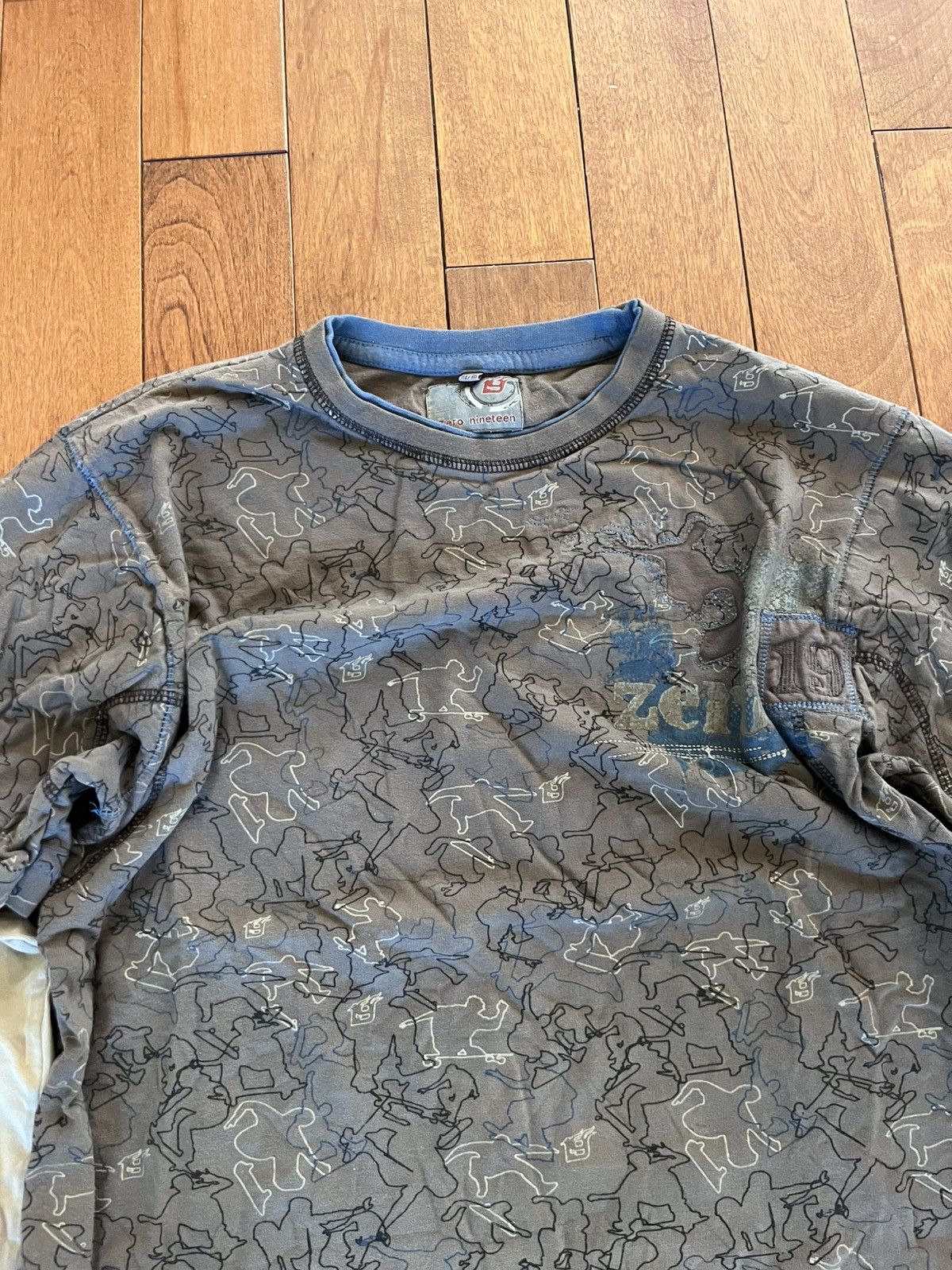 Vintage Y2k layered longsleeve Size US XL / EU 56 / 4 - 1 Thumbnail
