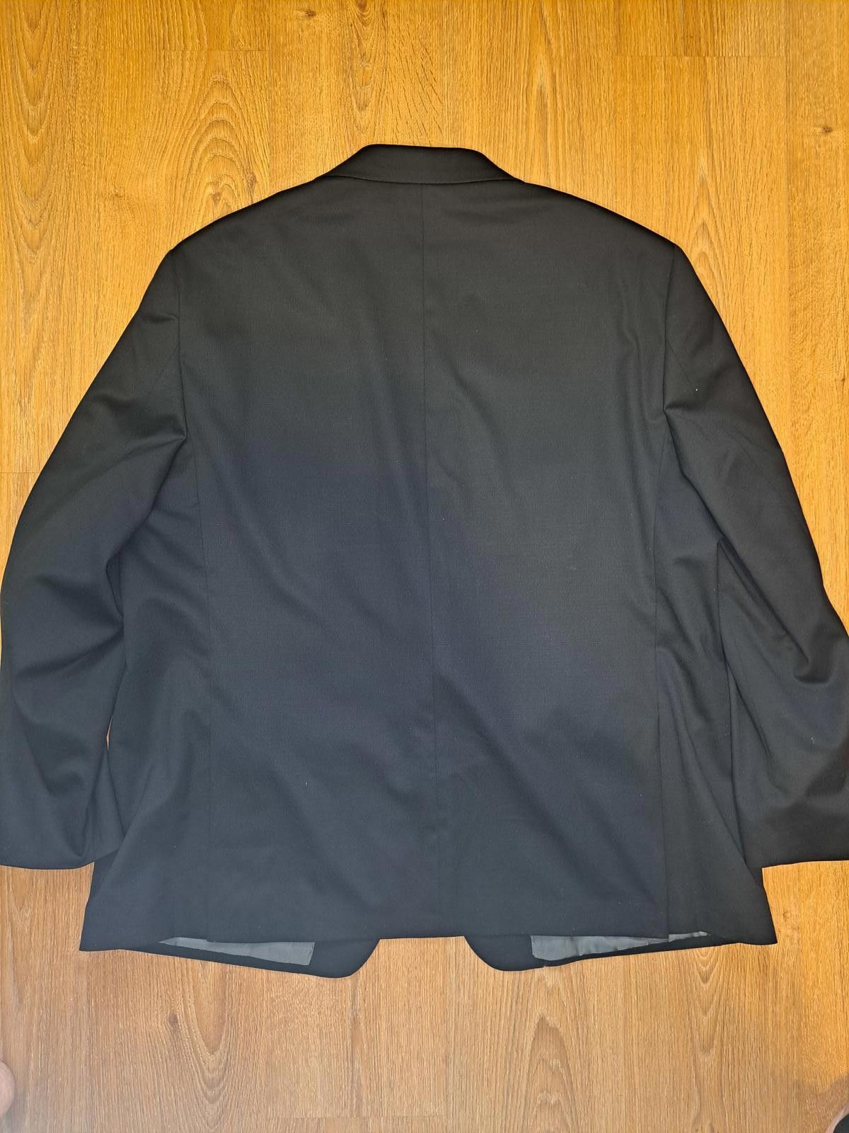 Hart Schaffner Marx Hart Schaffner Marx 2 Piece Suit Mens 52R 34x29 Black Wool Size 52R - 9 Thumbnail