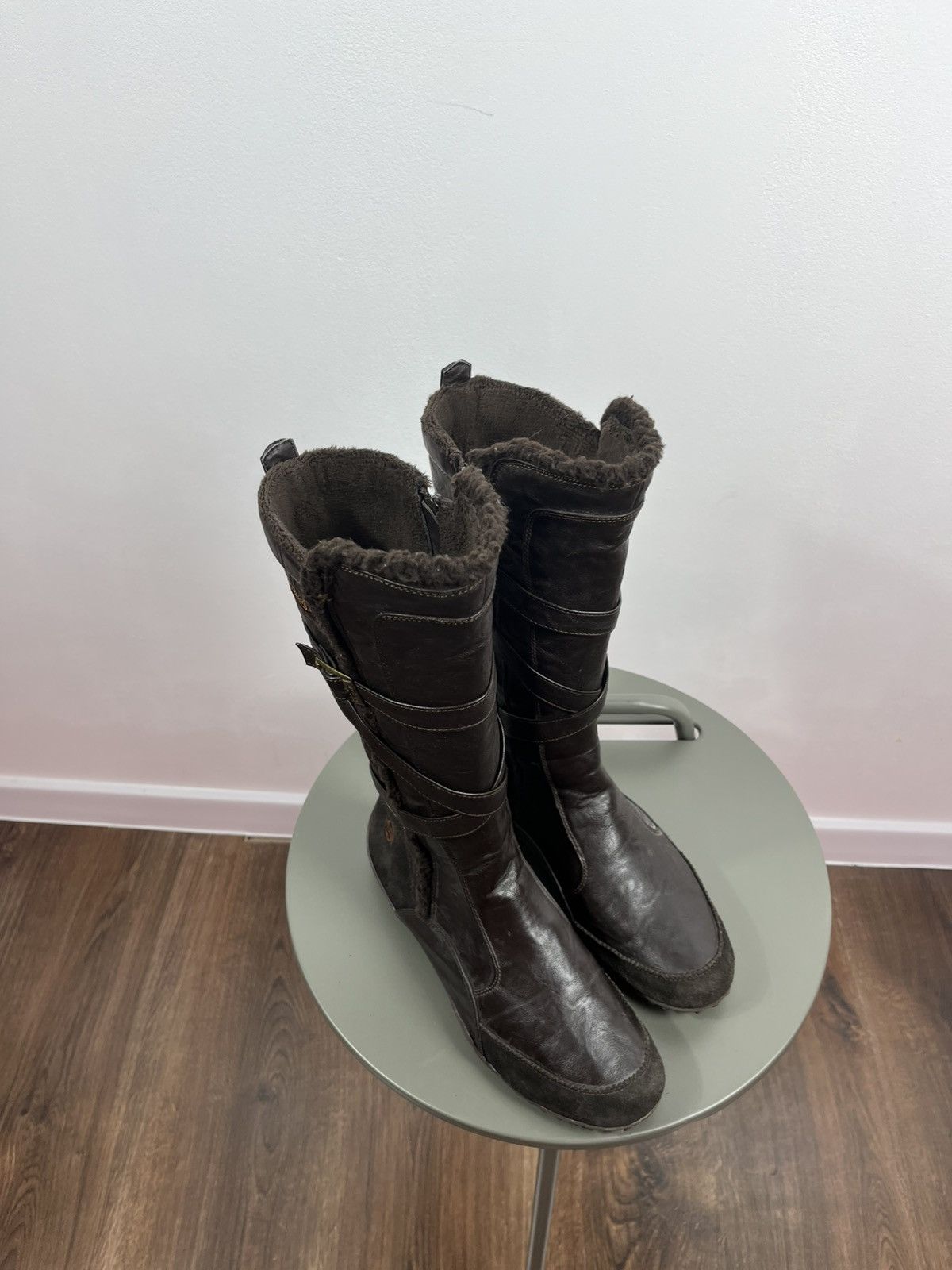 Other Dockers Brown Faux Leather Riding Boots Size 40 Size US 9.5 / IT 39.5 - 18 Thumbnail