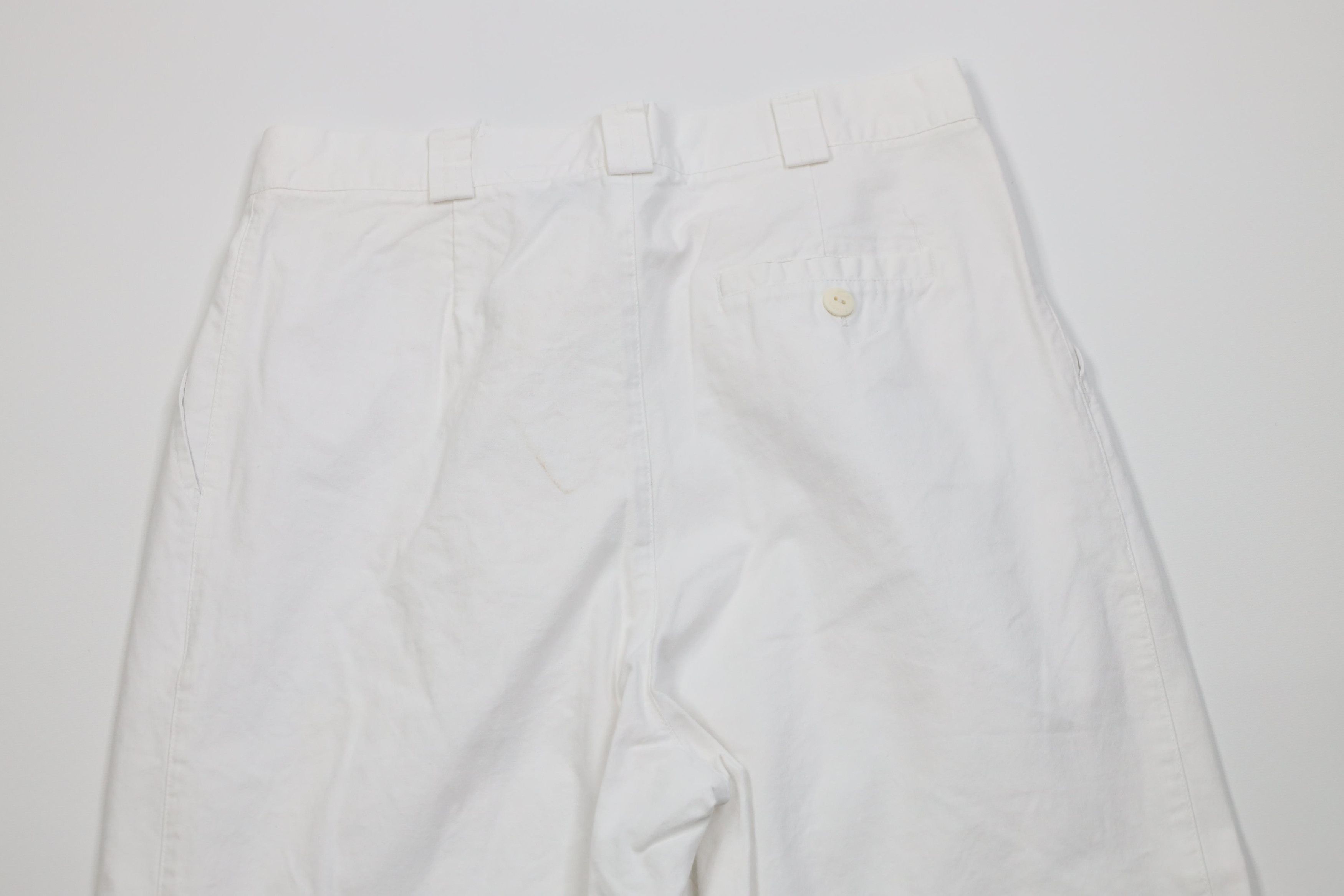 Lacoste Vtg 80s Izod Lacoste Straight Leg Chino Pants White Cotton Size US 30 / EU 46 - 12 Thumbnail