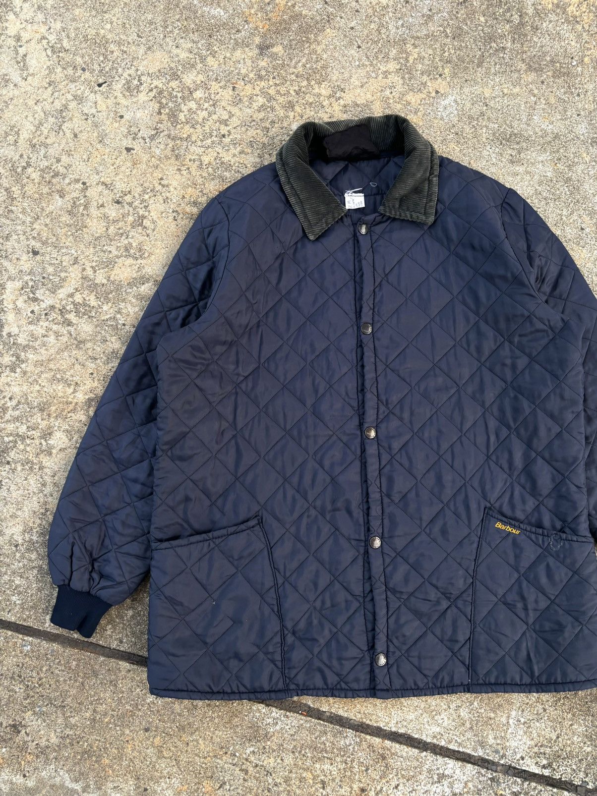 Barbour × Vintage Vintage Barbour Liddesdale Quilted Jacket XL Navy Size US XL / EU 56 / 4 - 3 Thumbnail