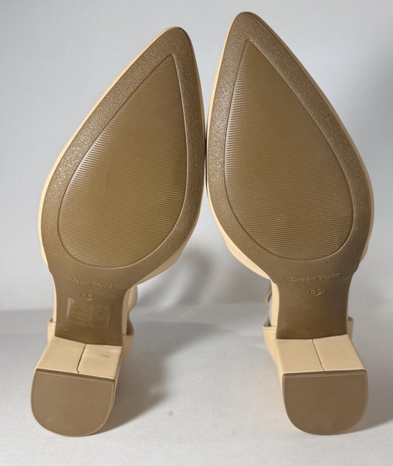 Other DREAM PAIRS Nubuck High Pump Block Heels Ankle Buckle Nude Size US 8.5 / IT 38.5 - 5 Thumbnail
