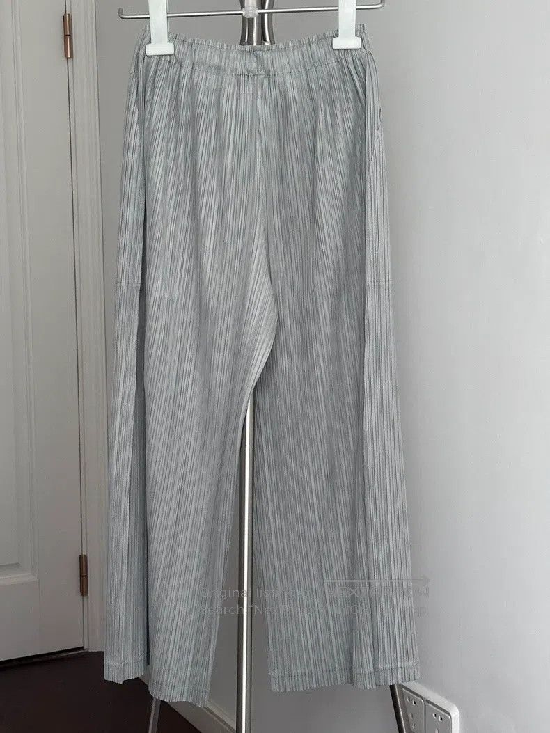 Issey Miyake Issey Miyake size:3 Gray Trousers Size 22" - 2 Thumbnail
