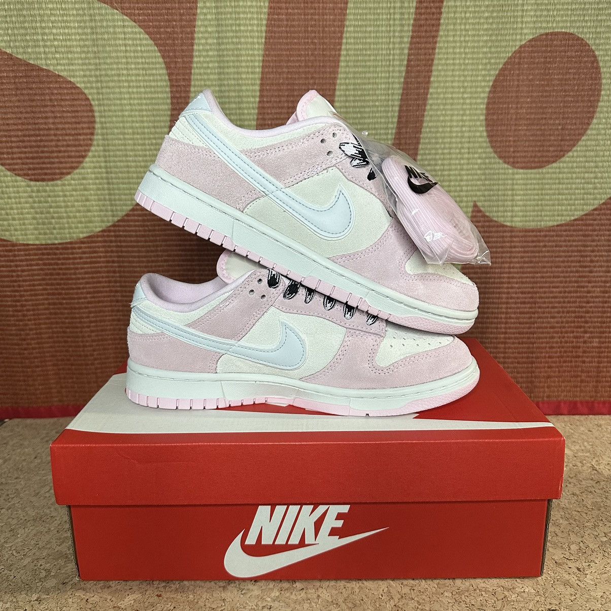image of Nike Dunk Low Pink Foam Lx Dv3054-600 Womens Size 8W Shoes