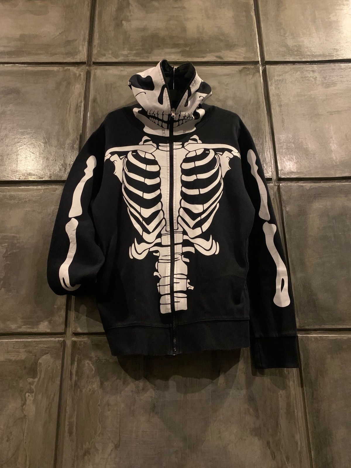 Japanese Brand Unknown Skull Bone Full Zip Hoodie Size US M / EU 48-50 / 2 - 3 Thumbnail