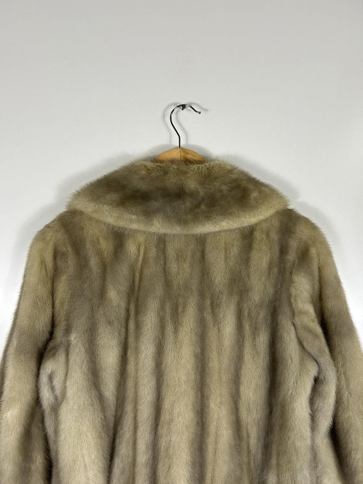 Sagafurs Vintage EMBA Mink Fur Coat – Beige Real Fur Jacket, Size S / US 4 / IT 40 - 18 Thumbnail