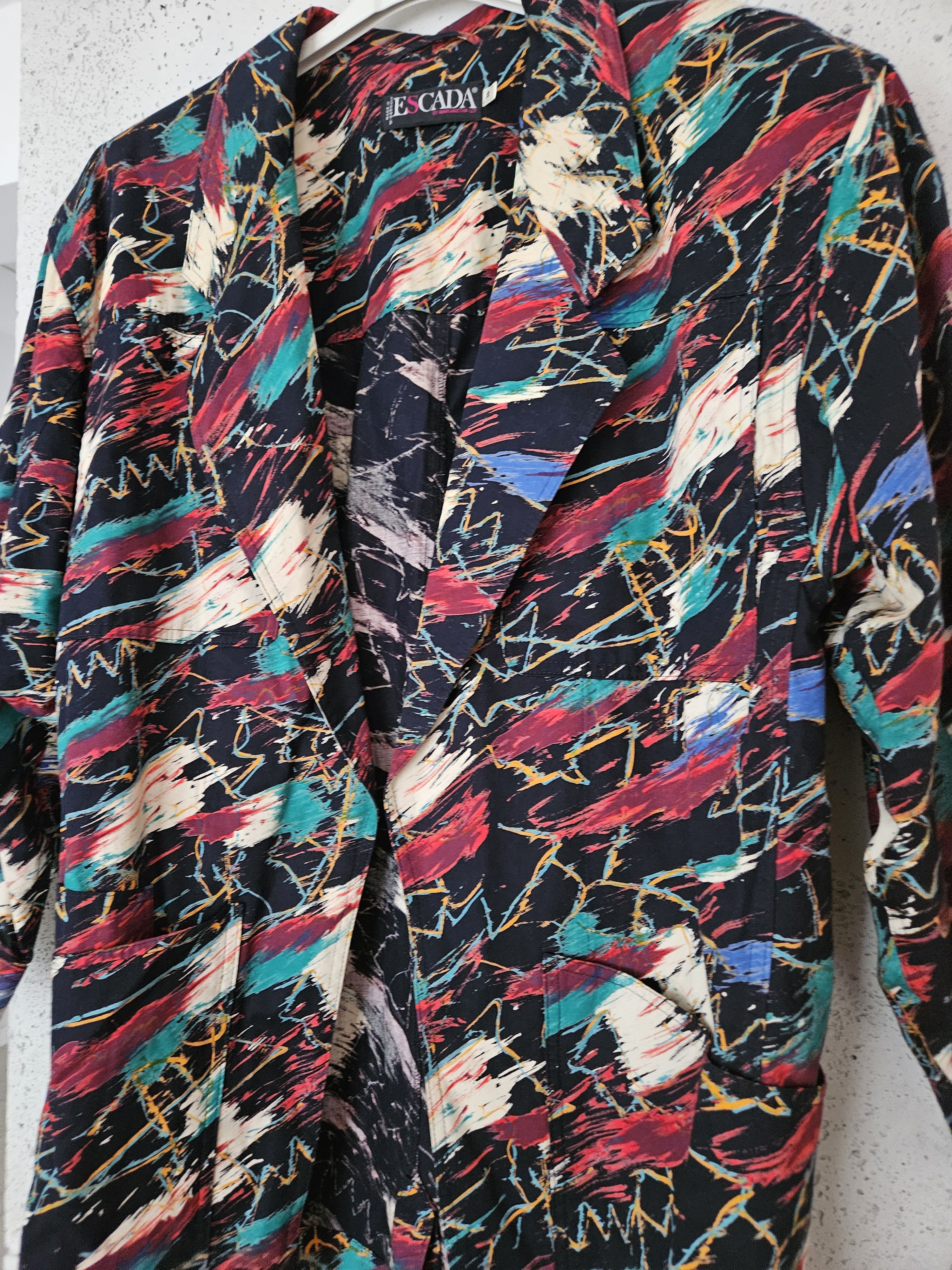 Escada Escada vintage vest Blazer abstract oldmoney Size S / US 4 / IT 40 - 3 Thumbnail
