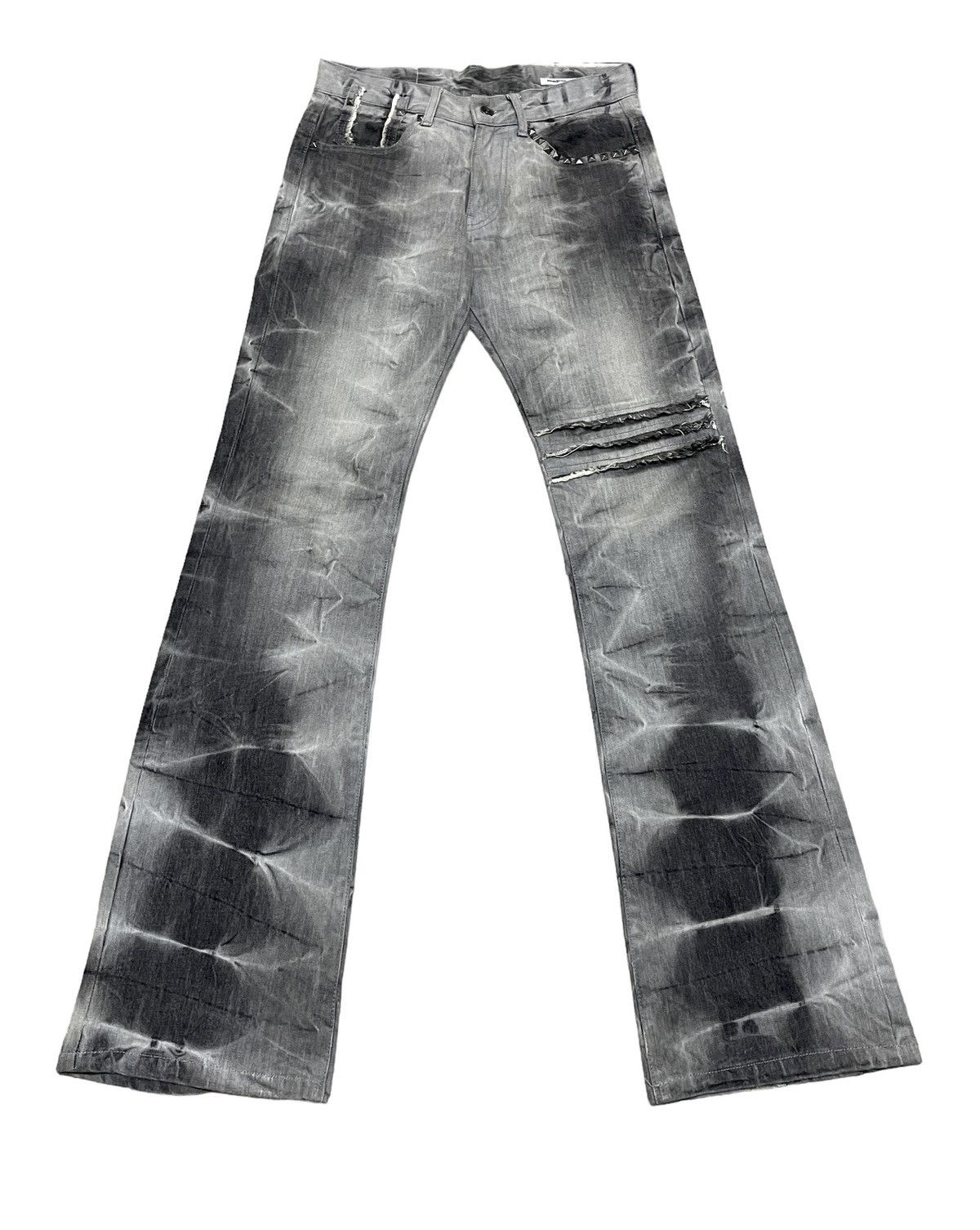 semanticdesign Very Rare Vintage Semantic Design Flared Hagi Jeans 1990s Size US 30 / EU 46 - 1 Thumbnail