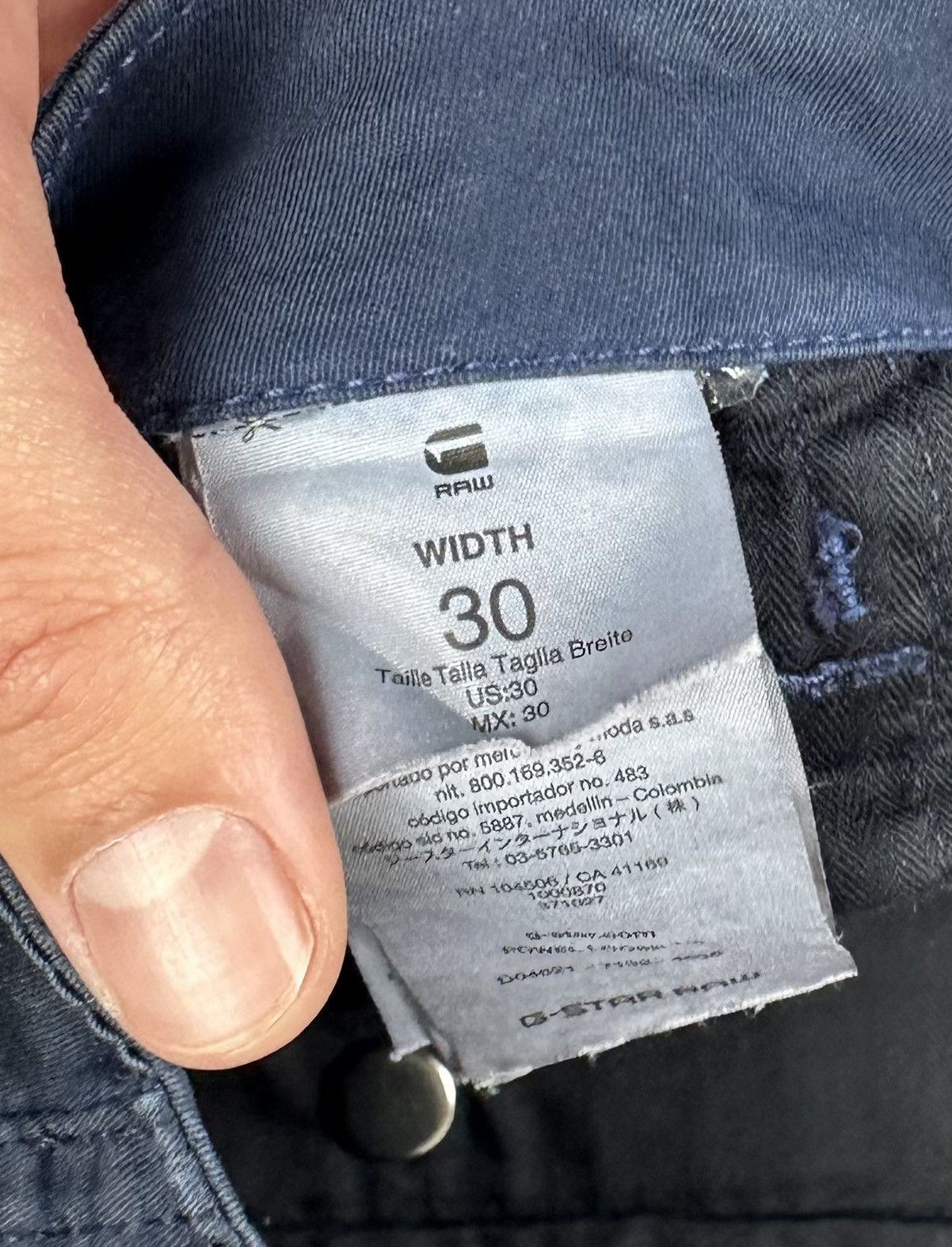 G-Star G Star Raw Japanese Navy Blue Faded Cargo Short Size US 30 / EU 46 - 14 Thumbnail