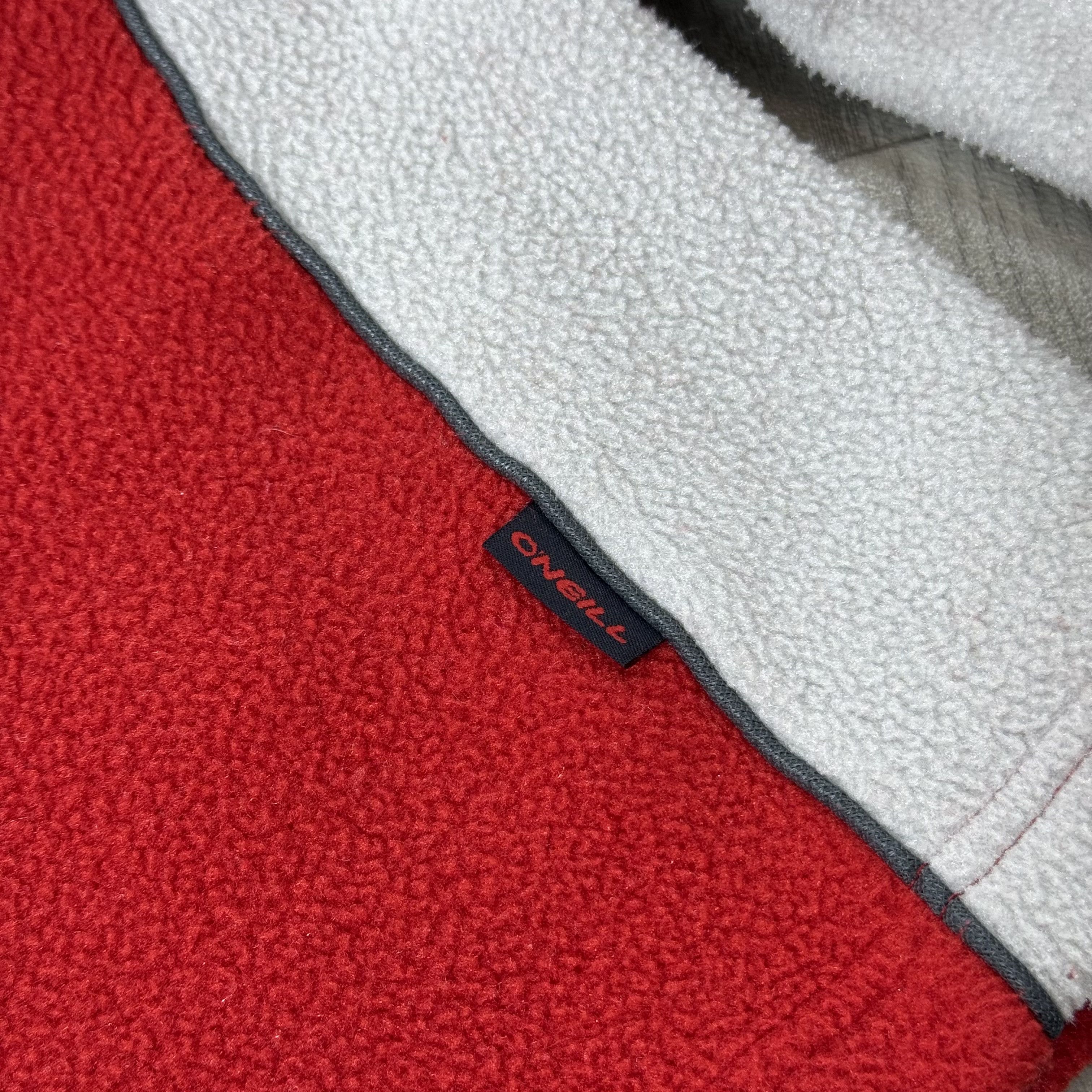 O'Neill Vintage O'Neil 90s Red 1/4 Fleece Jacket Sweater Sweatshirt Size M / US 6-8 / IT 42-44 - 6 Thumbnail